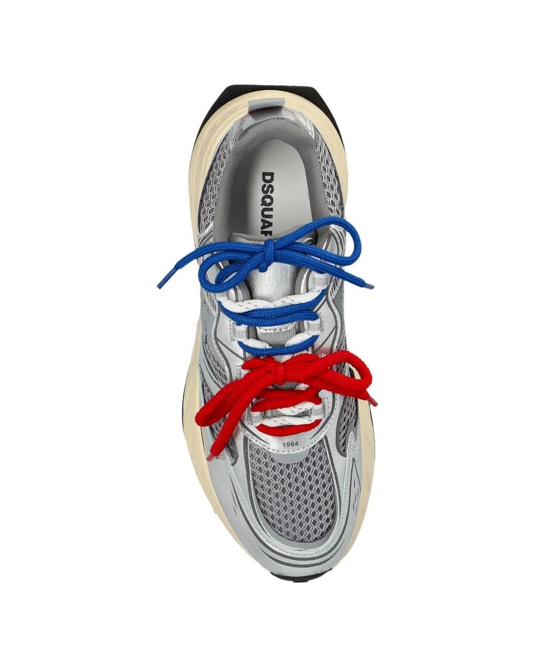 DSquared² White Sprinter Mesh Panelled Sneakers