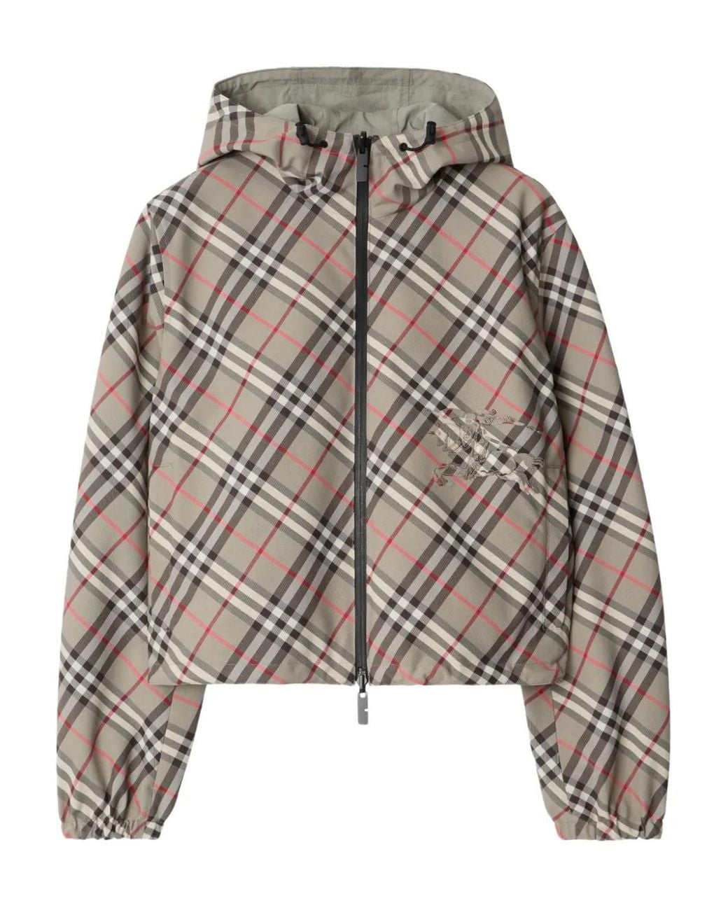 Burberry Natural Wendbare Jacke Mit Karomuster