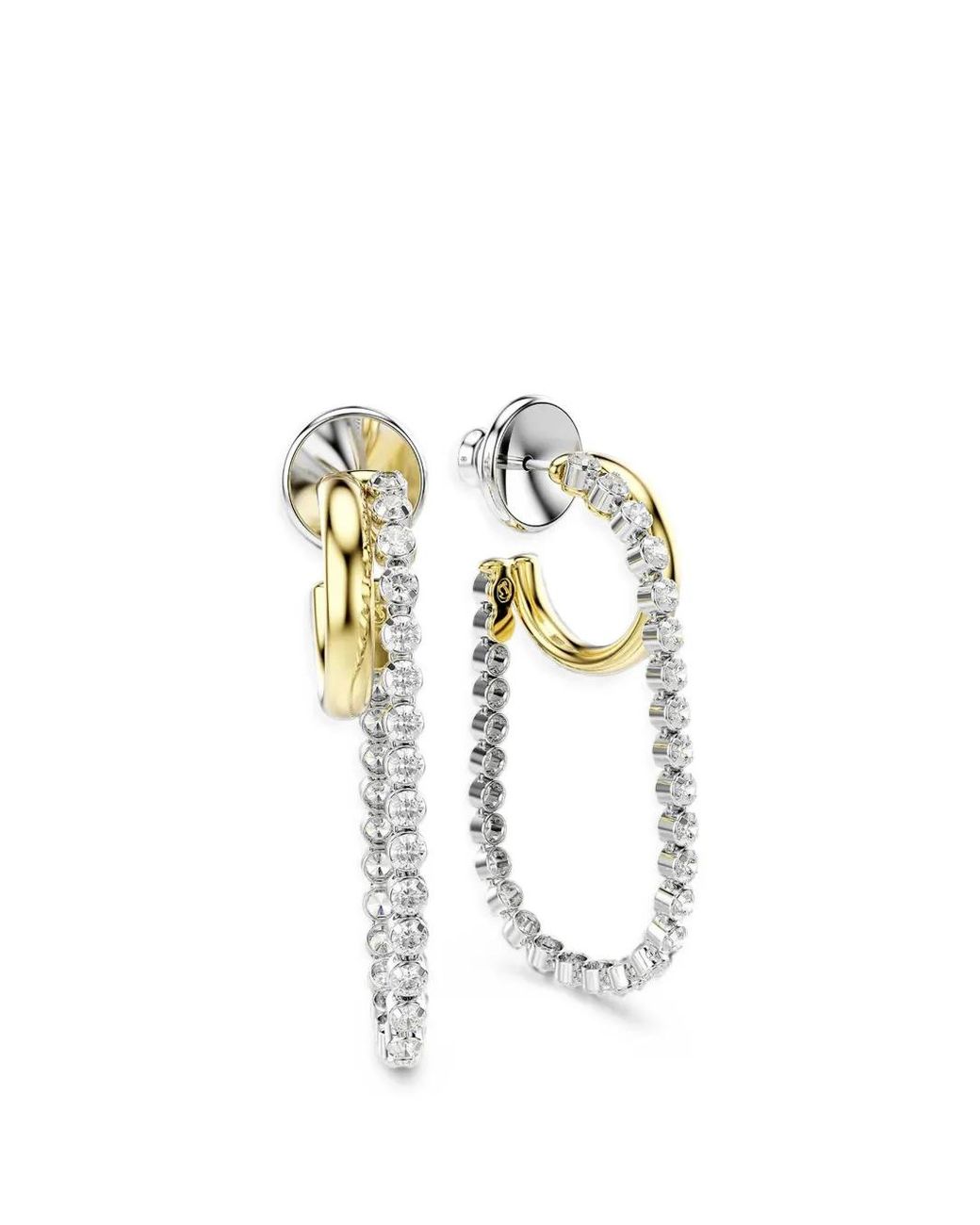 Swarovski Metallic Crystal-Embellished Hoop Earrings