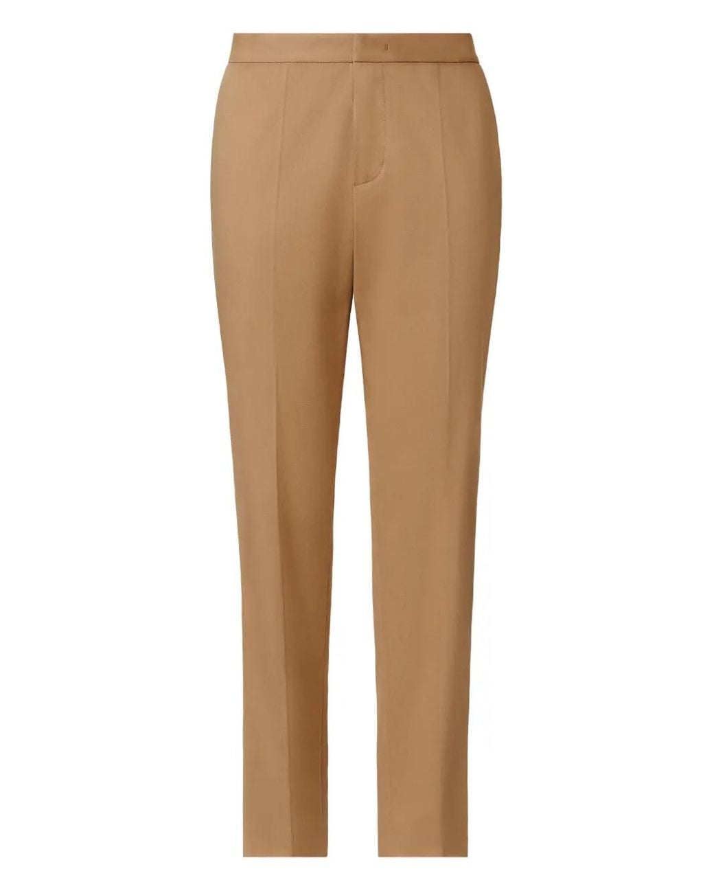 Fabiana Filippi Natural Pleated-Front Trousers