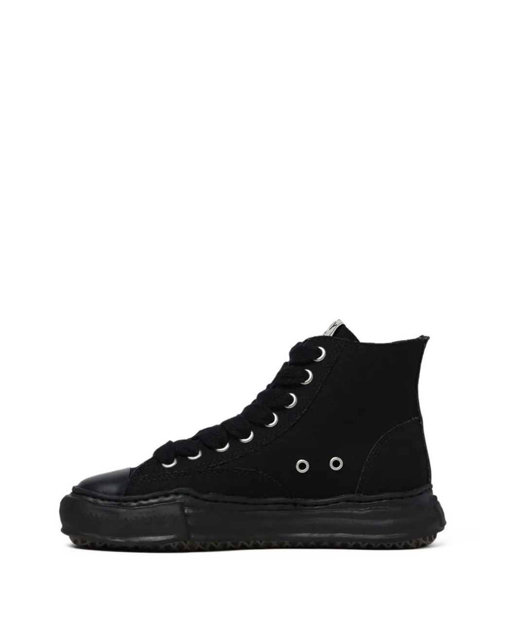 Maison Mihara Yasuhiro Black Peterson High-Top Canvas Sneakers