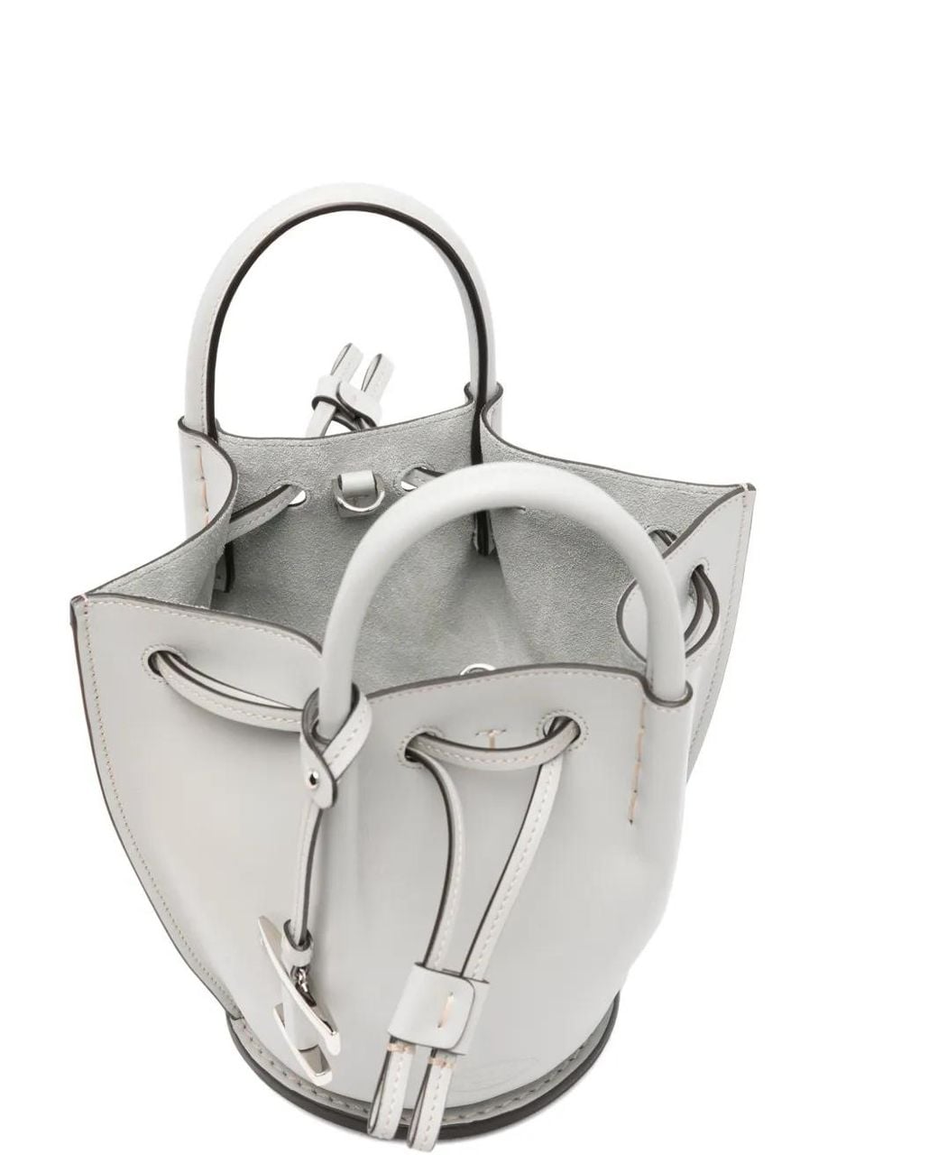 Borsa A Secchiello Mini Con Logo di Tod's in Gray
