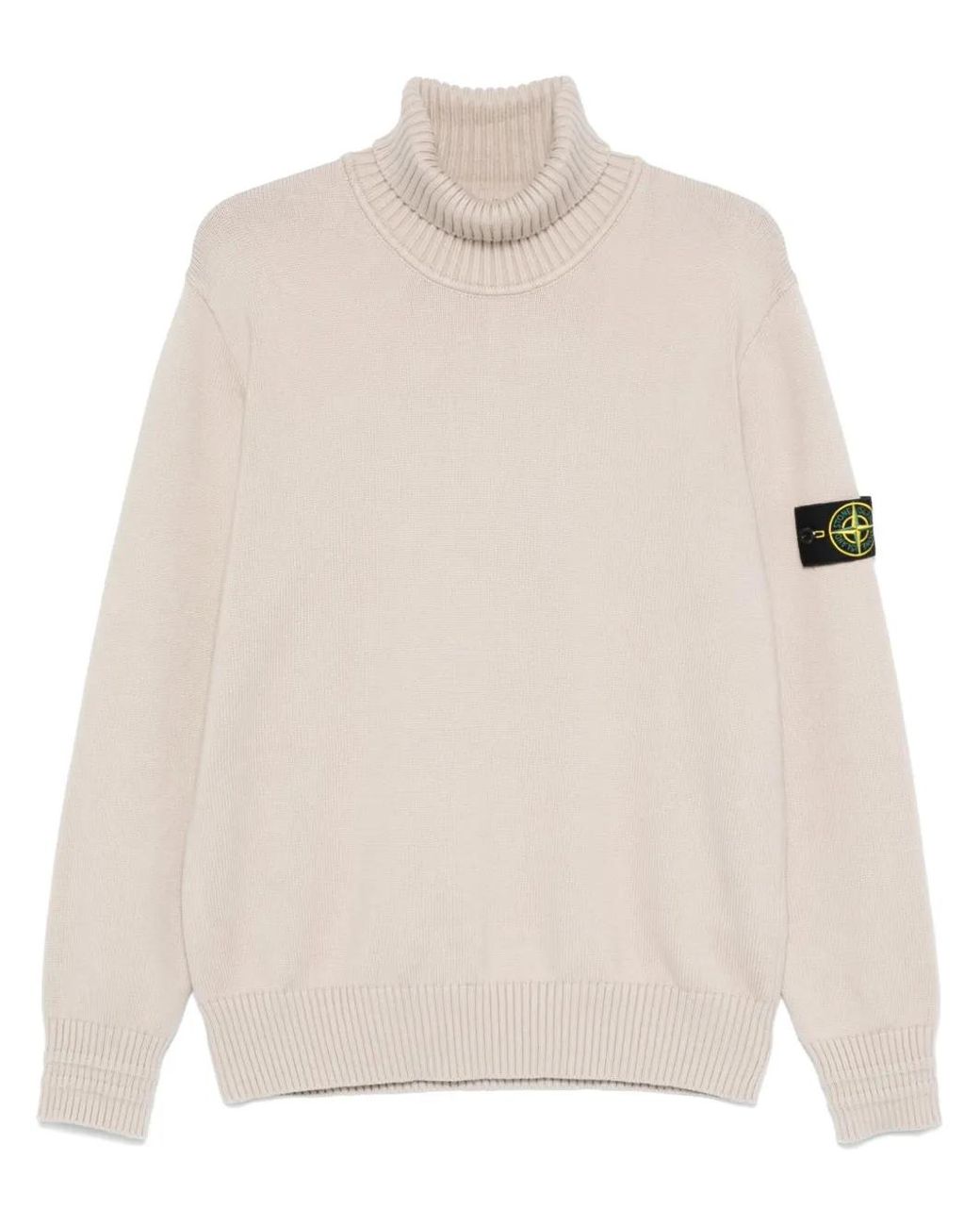 Stone Island Compass-Badge Sweater in White für Herren
