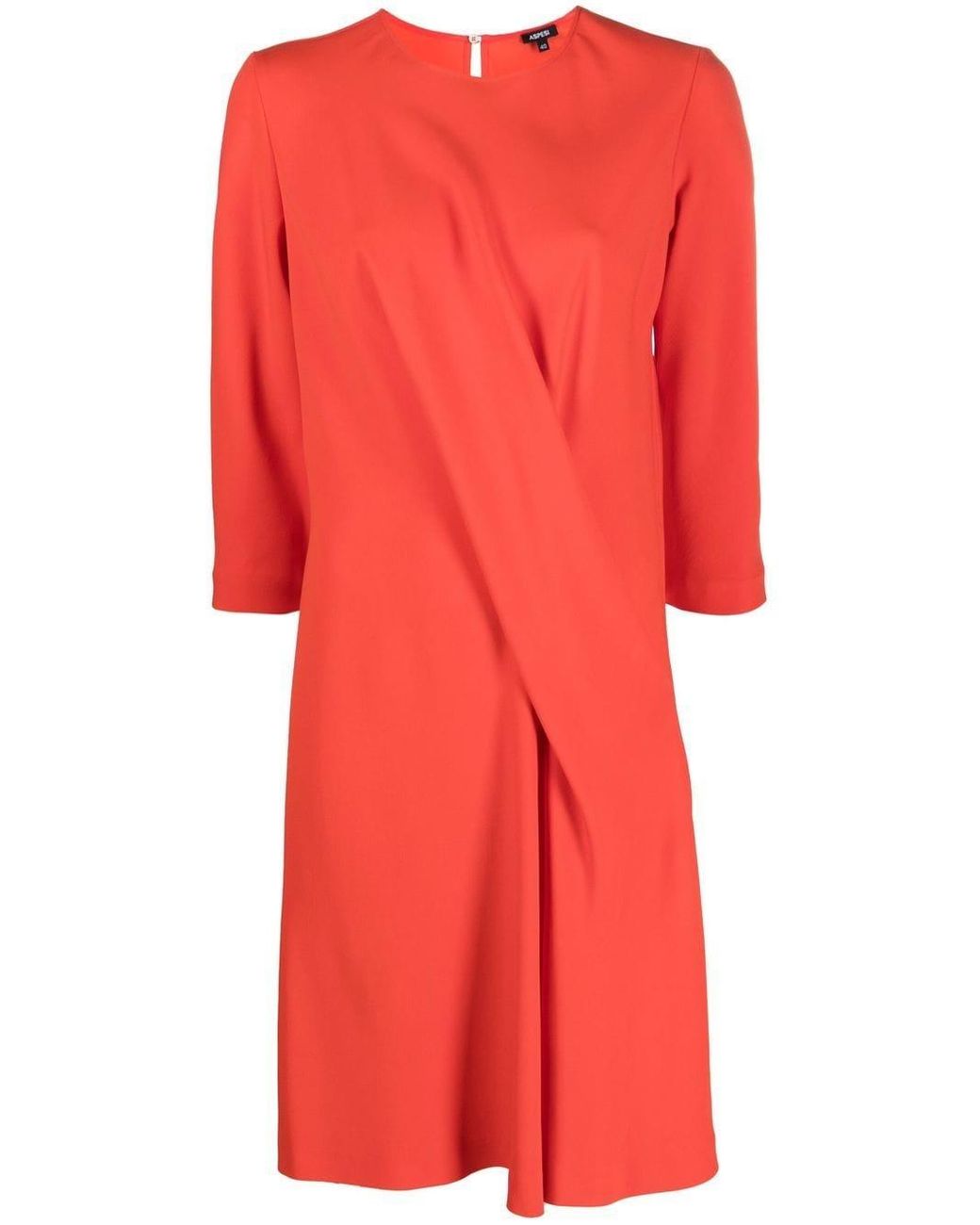 Aspesi Drapiertes Kleid in Rot | Lyst AT