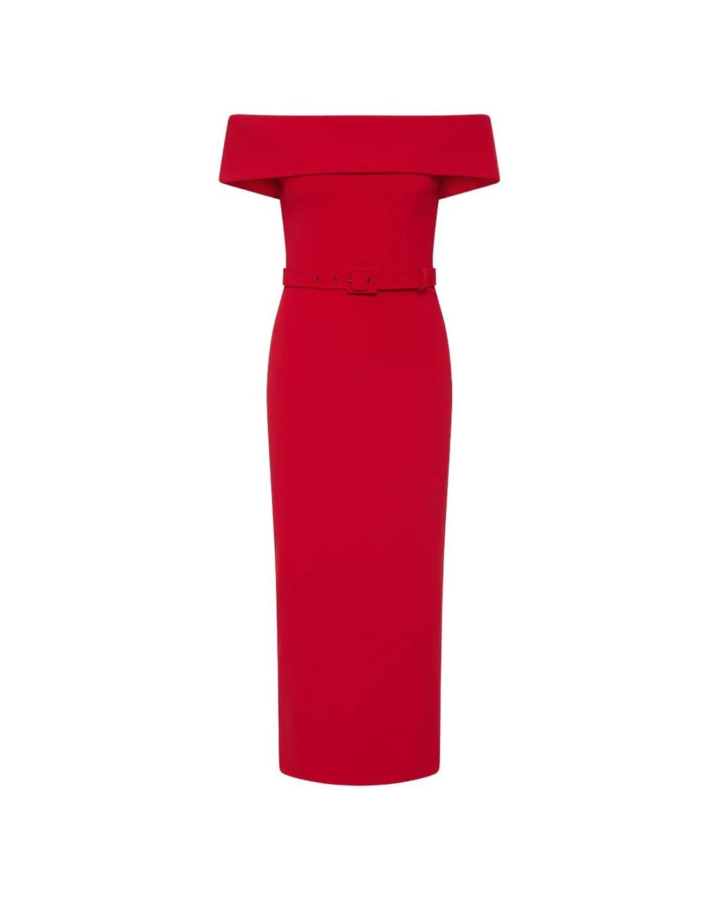 Rebecca Vallance Red Precious Midi Dress