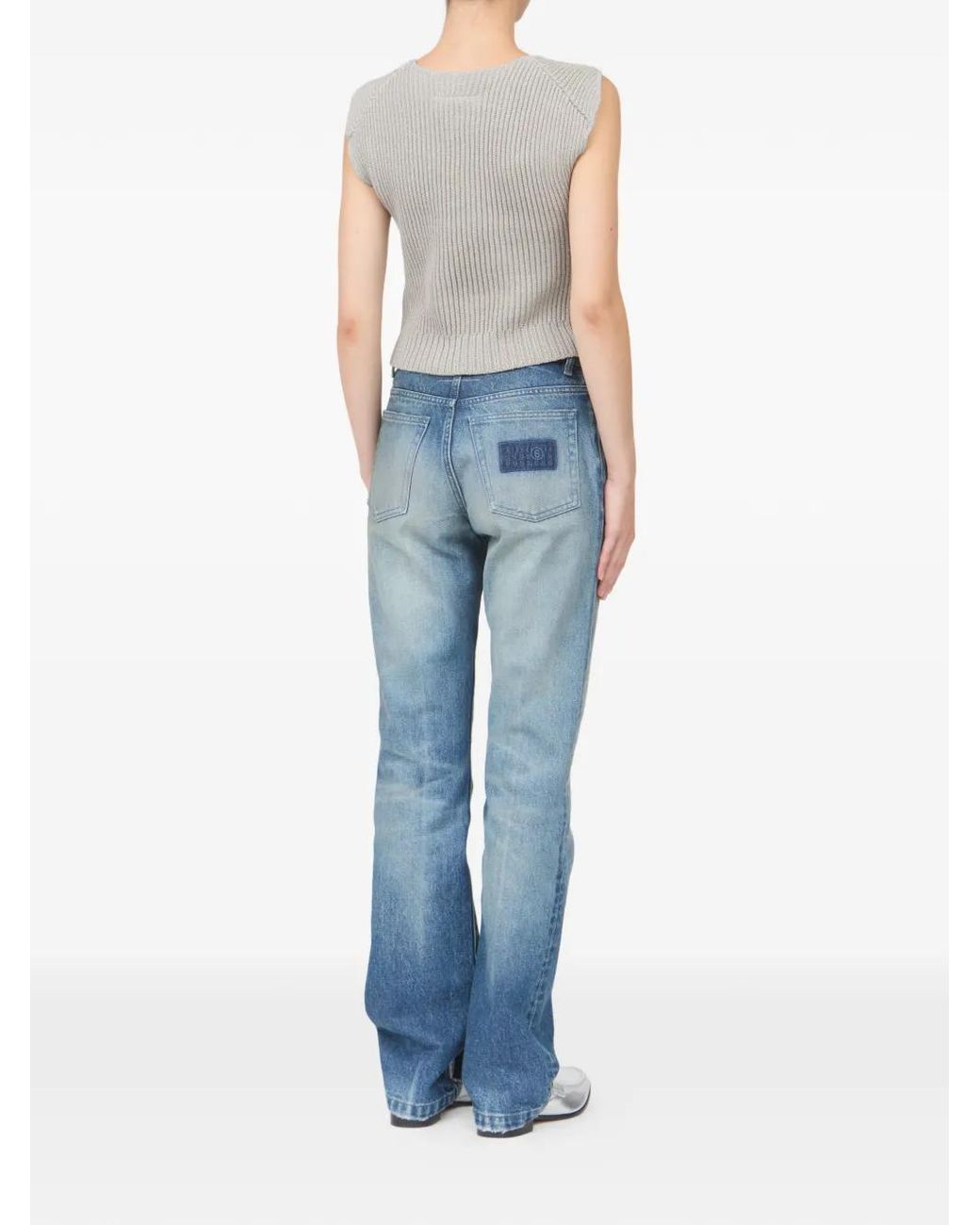 MM6 by Maison Margiela Gray Ribbed Vest