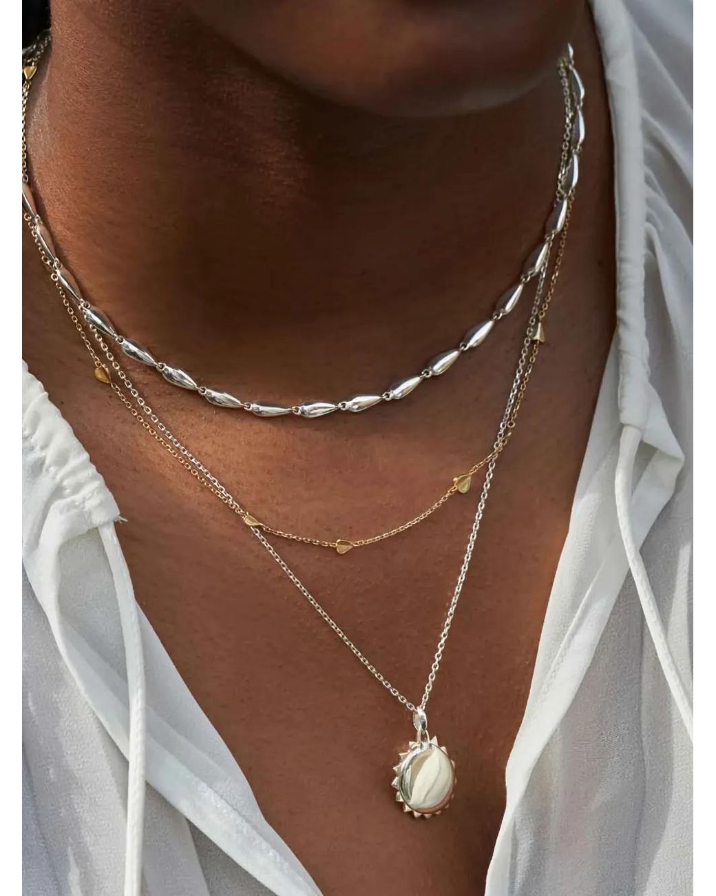 Dinny Hall White Sunbeam Necklace