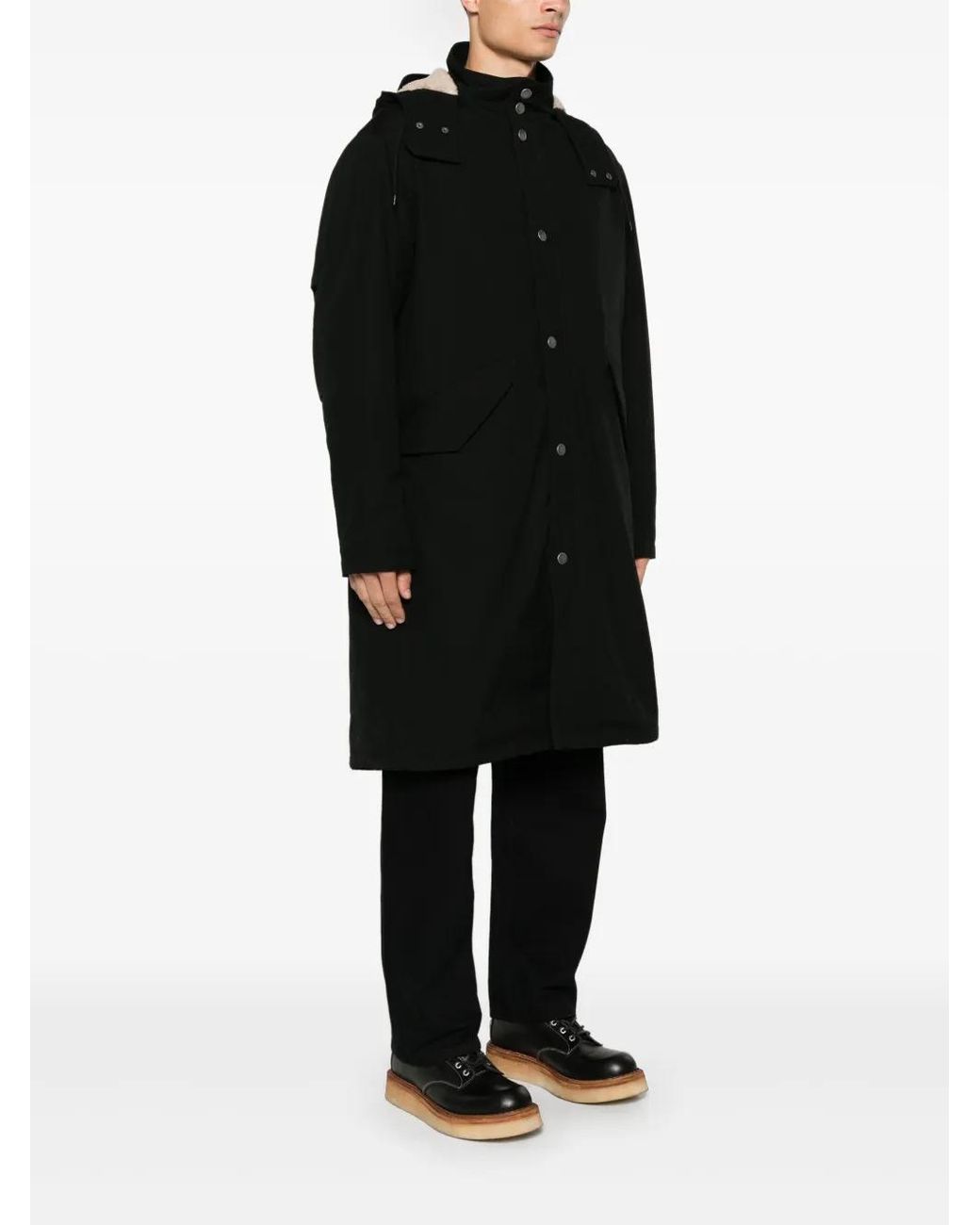 A.P.C. Black Antonin Coat for men