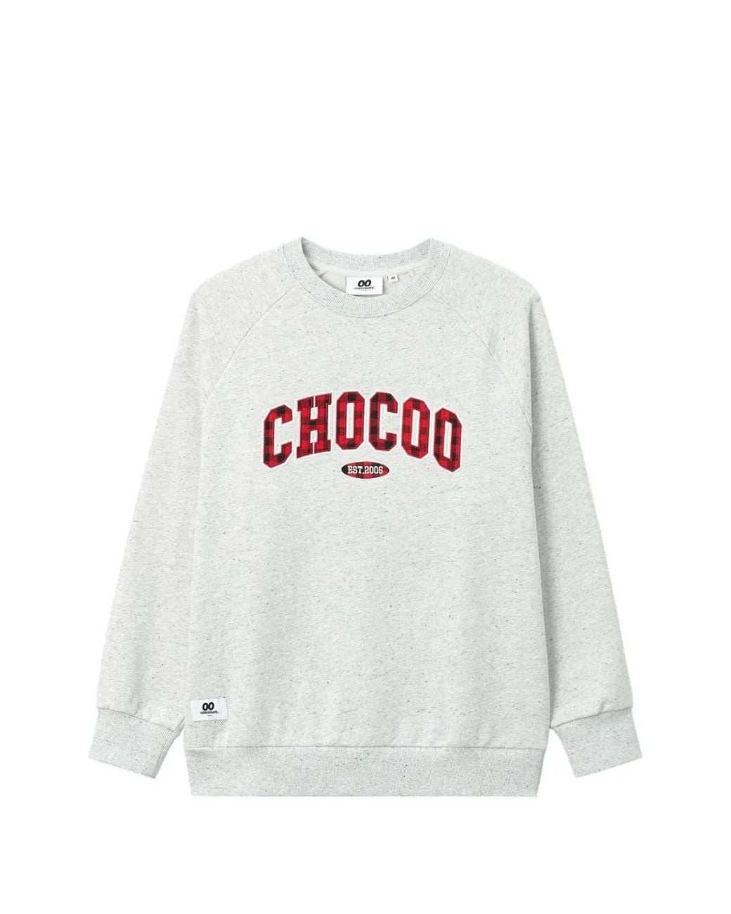 Chocoolate White Logo-Appliqué Raglan-Sleeve Hoodie