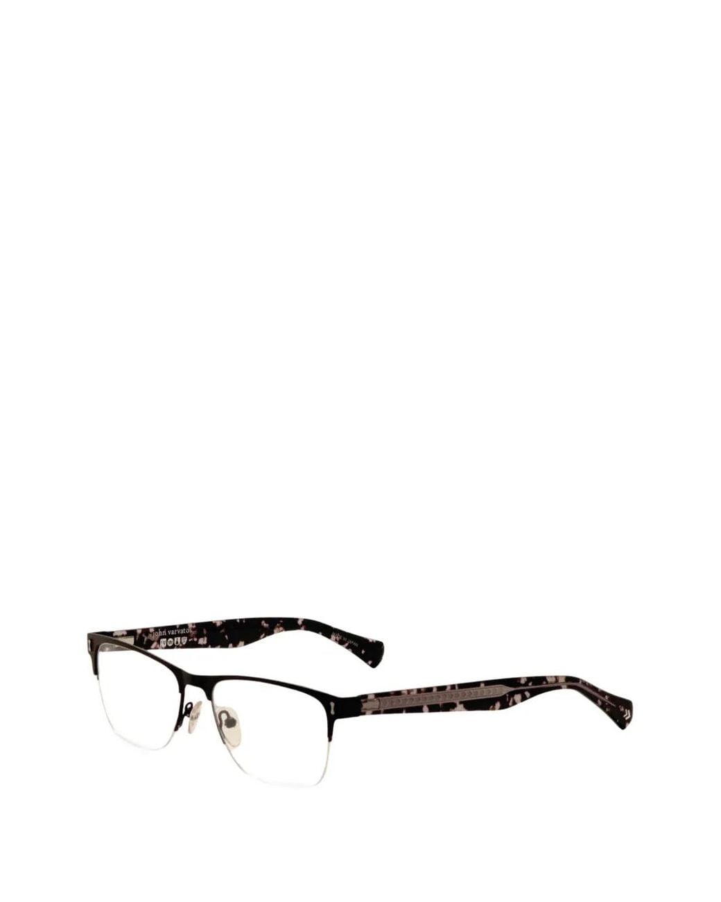 John Varvatos Brille Mit Eckigem Gestell in White für Herren