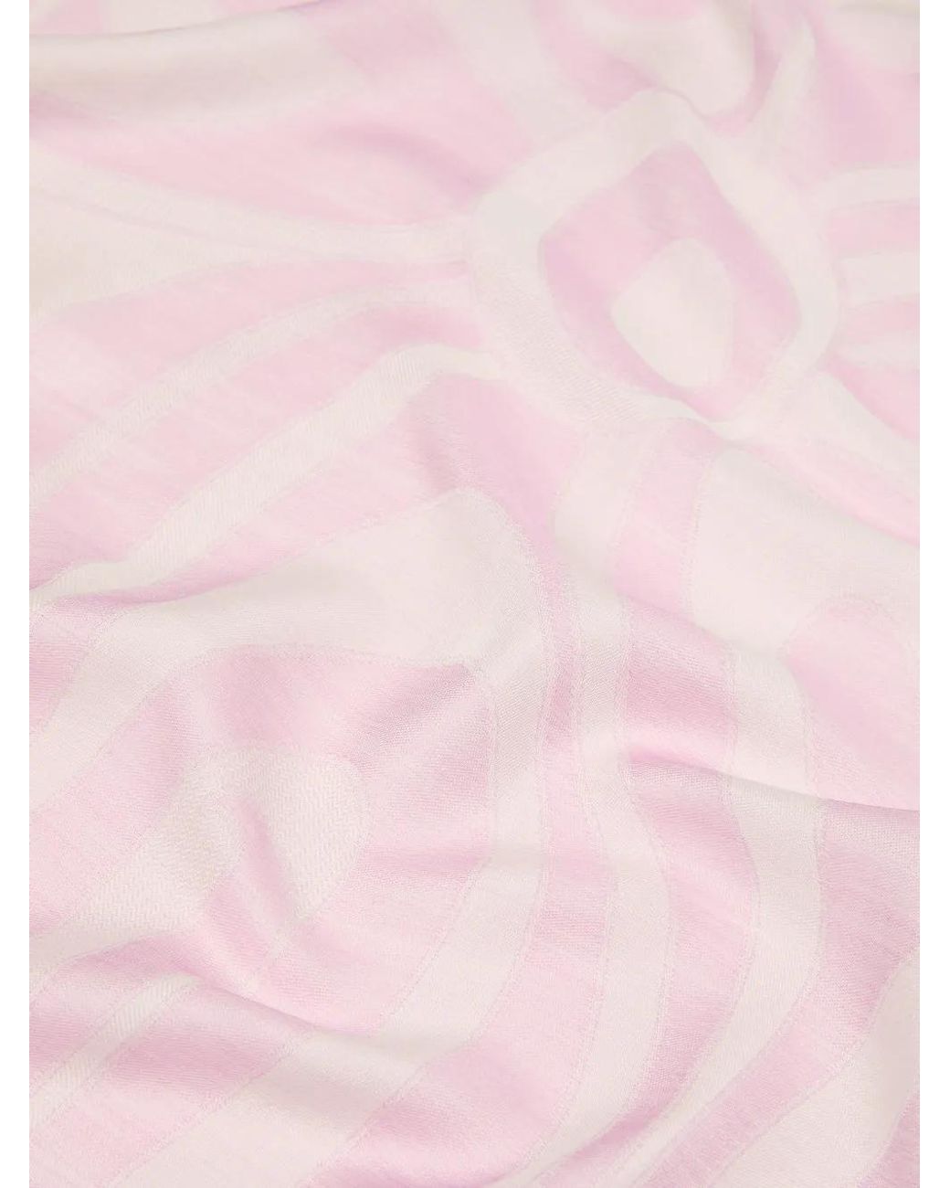 Emilio Pucci Pink Marmo-print Jacquard Scarf