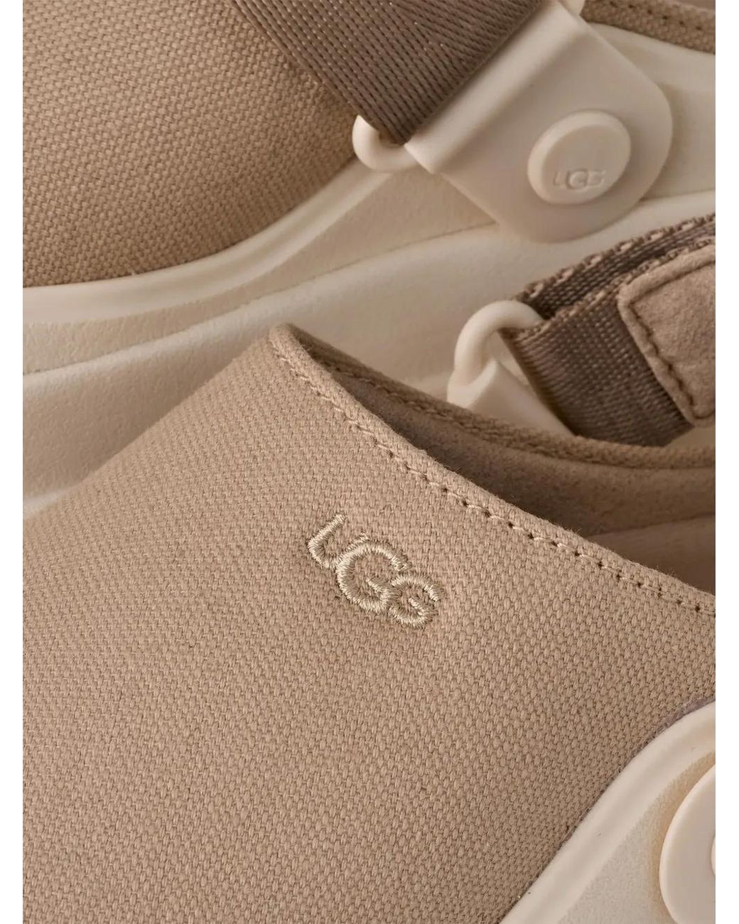Ugg Natural Goldenglow Canvas Clogs