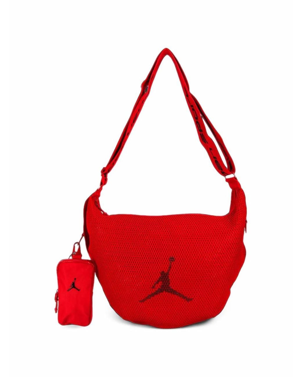 Nike Red Logo-Detail Shoulder Bag for men