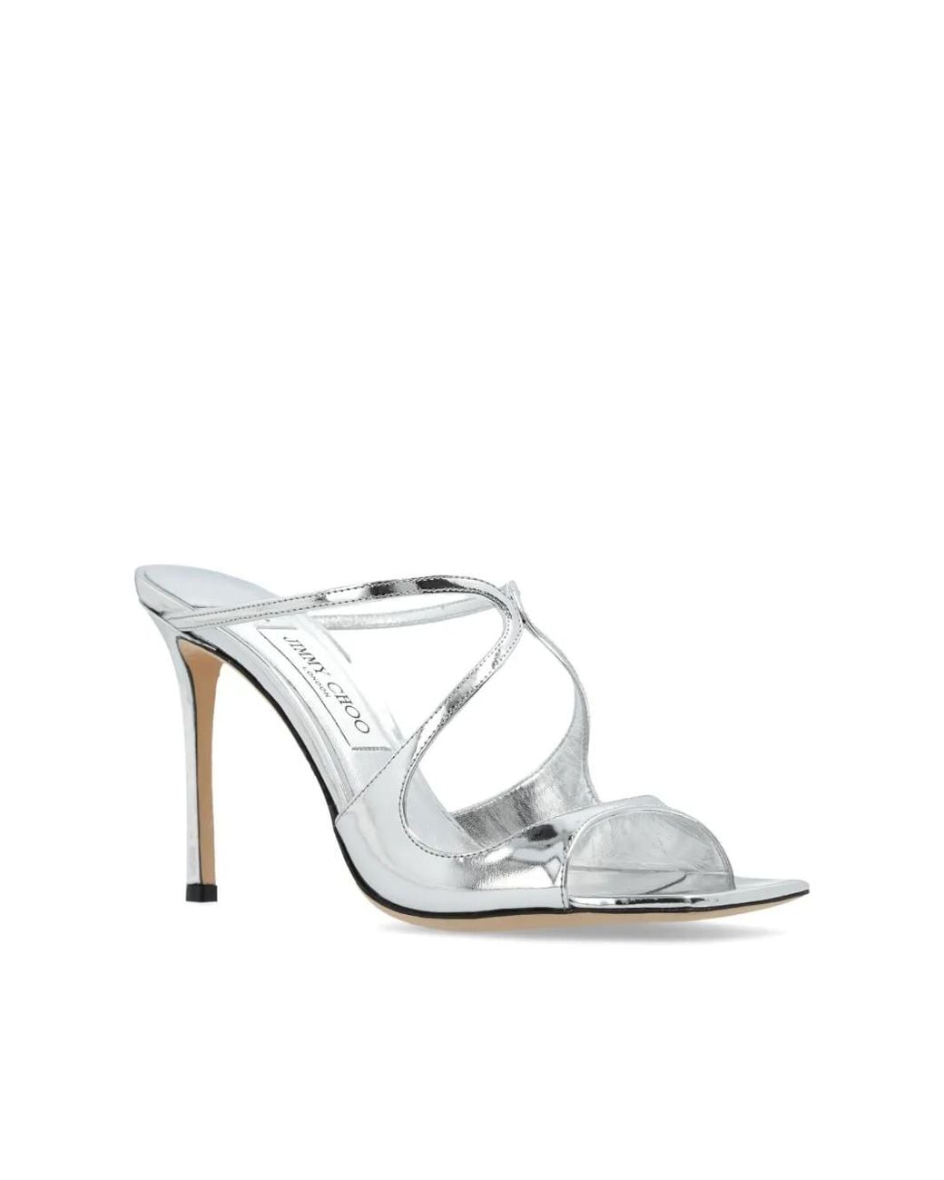 Jimmy Choo White 95Mm Anise Sandals