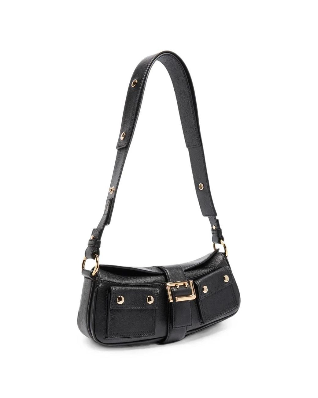 Lancel Black Multipocket Double-L Shoulder Bag
