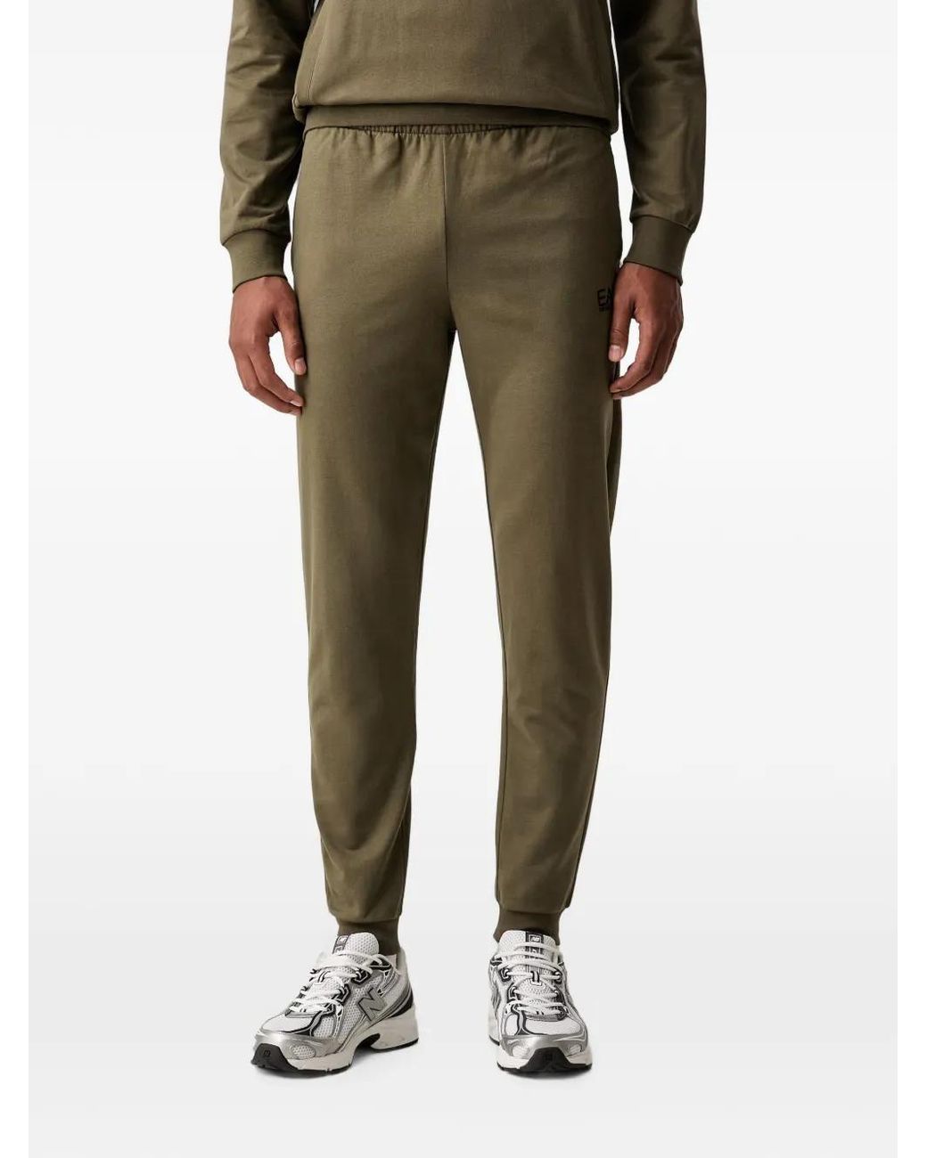 EA7 Green Logo-Print Tracksuit for men
