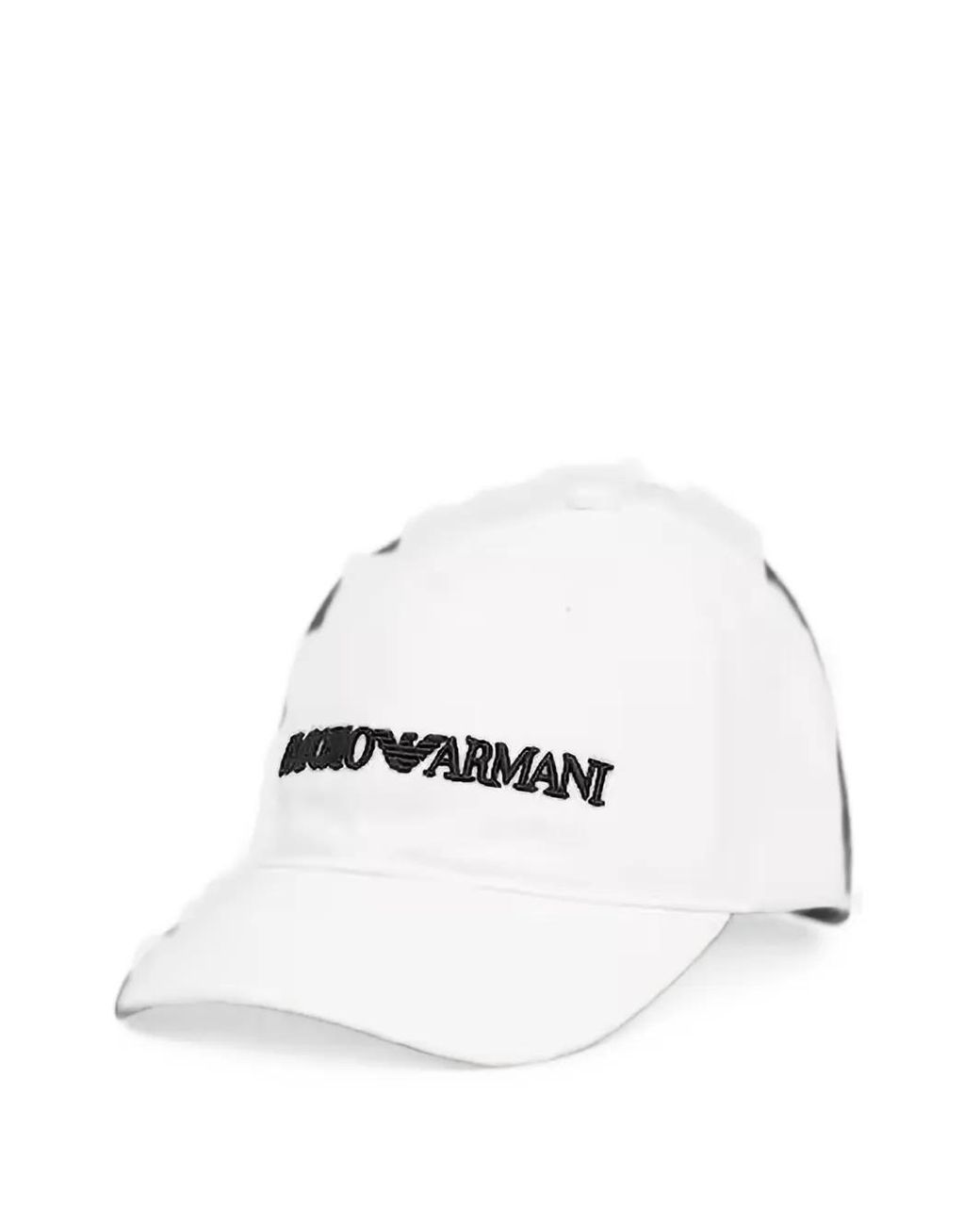 ARMANI EXCHANGE White Embroidered-Logo Baseball Cap for men
