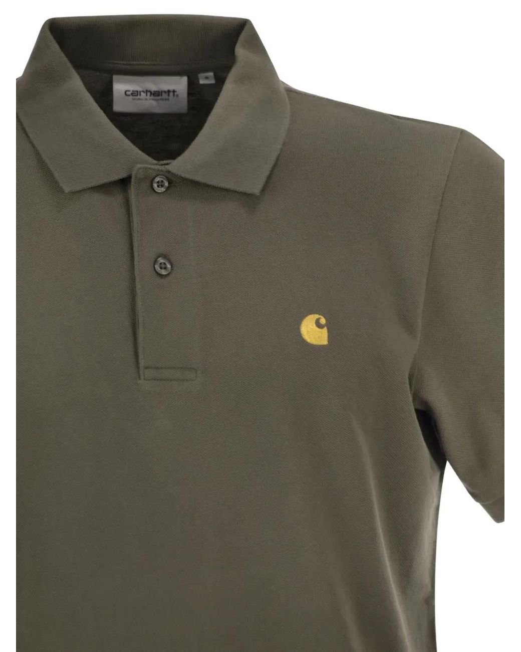 Carhartt Green Chase Pique Polo Shirt for men
