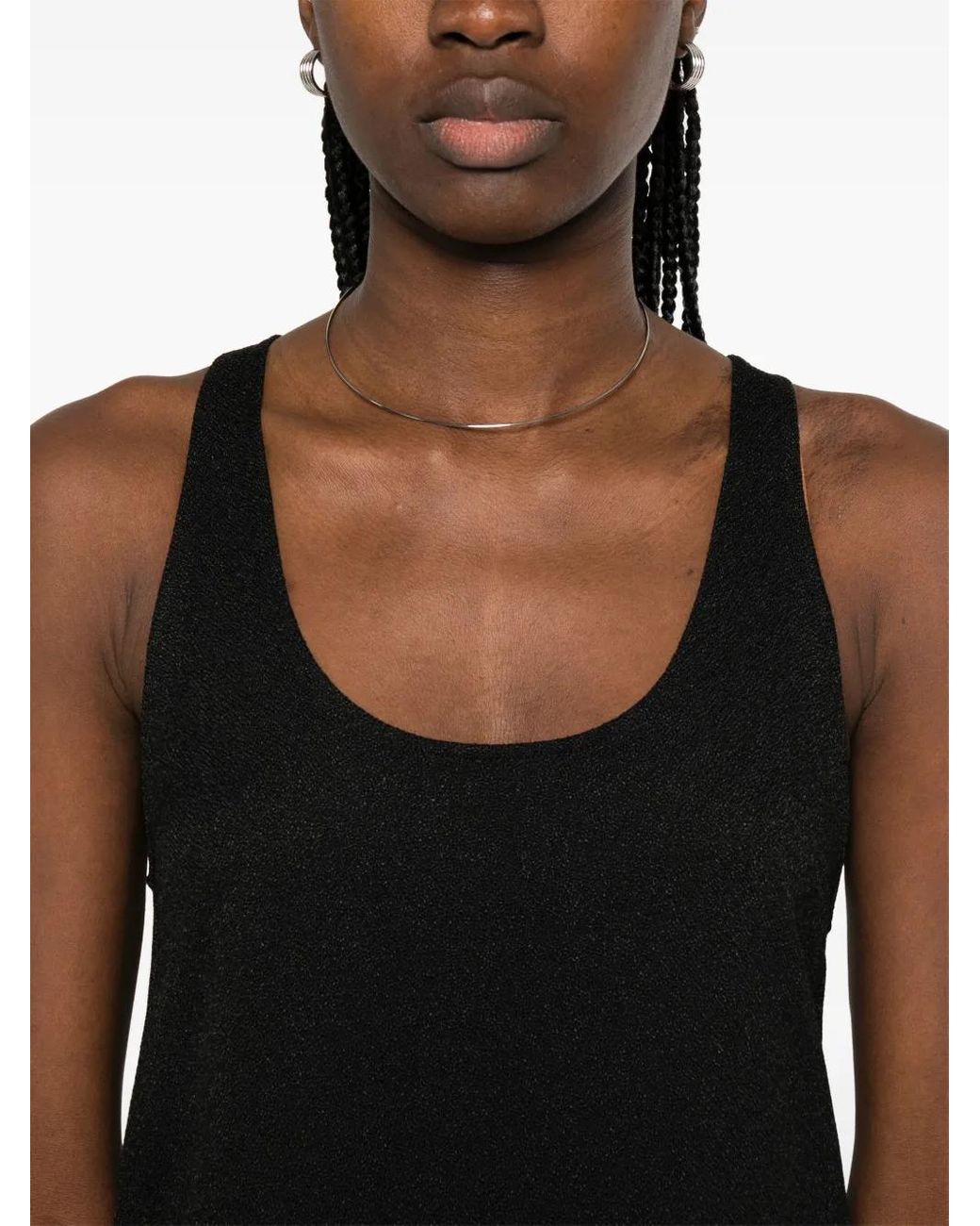 Totême Black Sleeveless Midi Dress