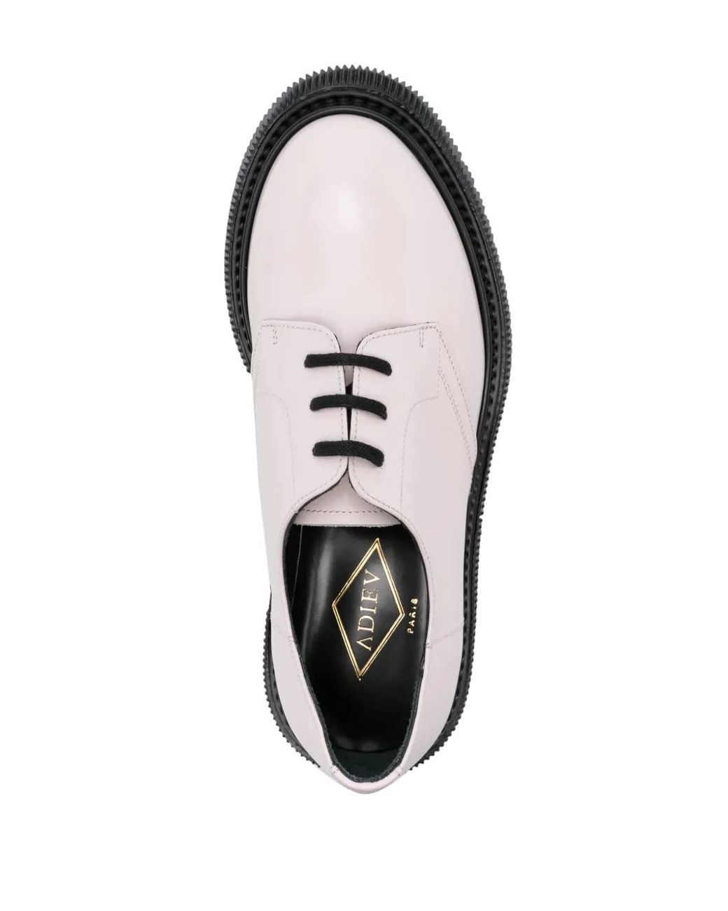 Adieu White Type 132 Leather Derby Shoes