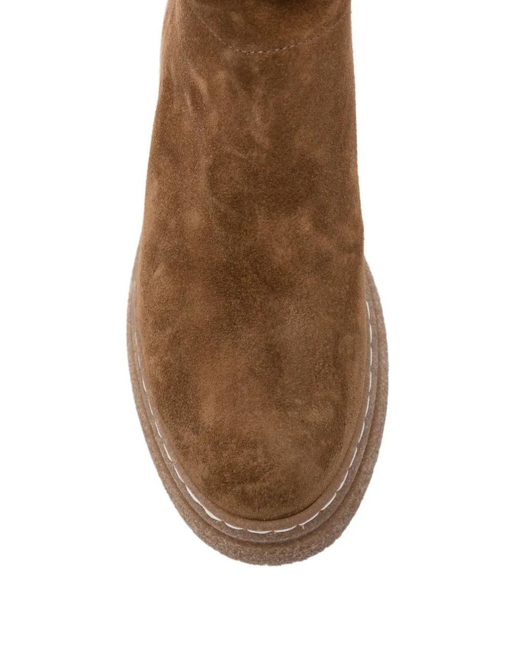 Alberto Fasciani Brown Suede Rear-Zip Ankle Boots