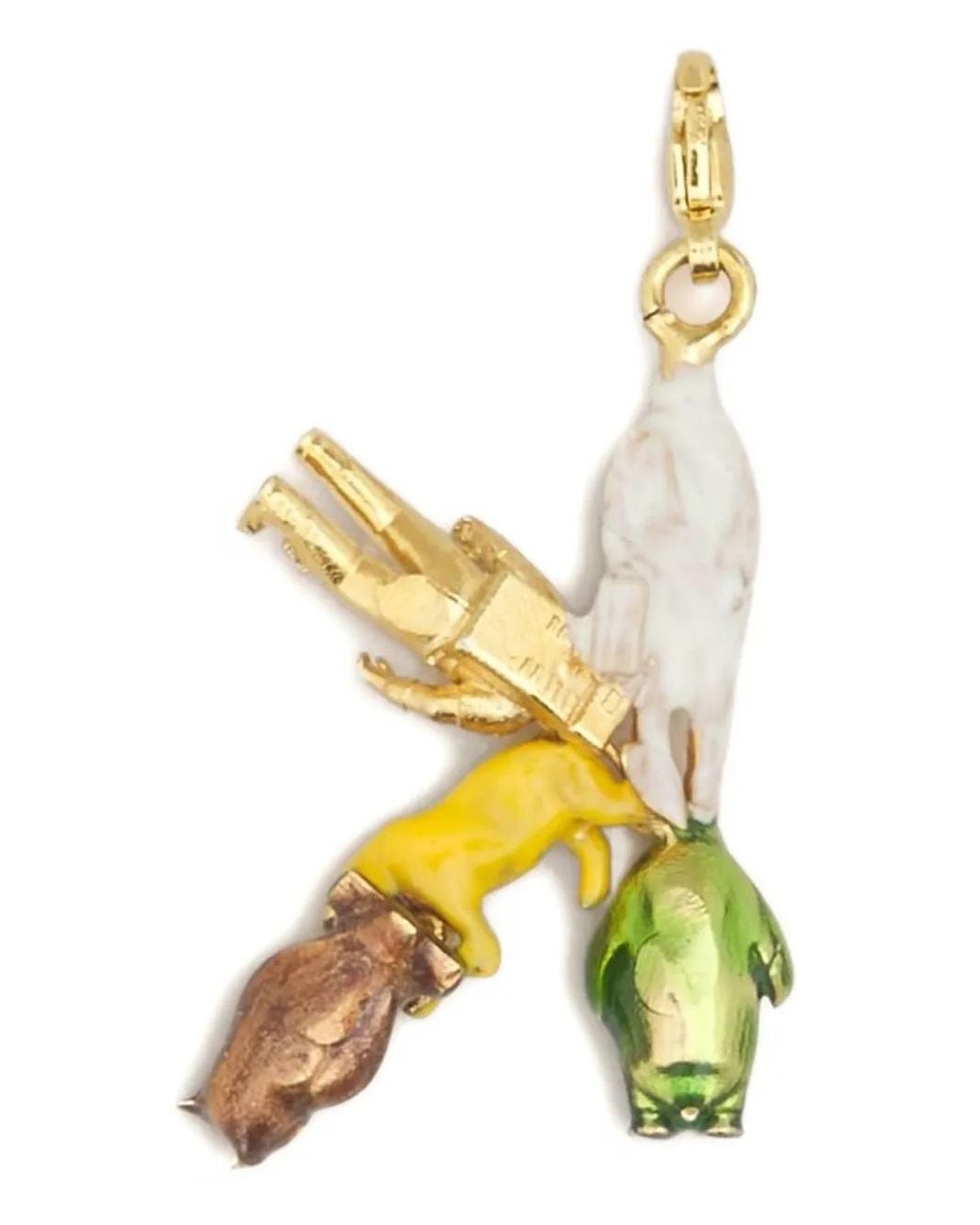 Marni Metallic Alphabet "K" Charm