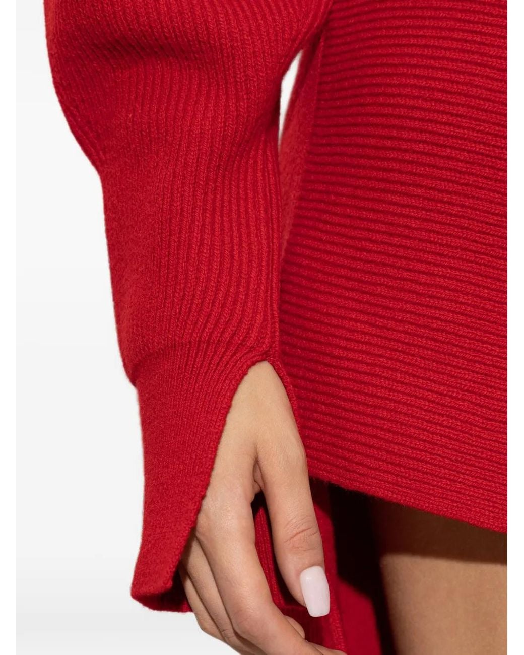 Givenchy Red Slashed Midi Dress