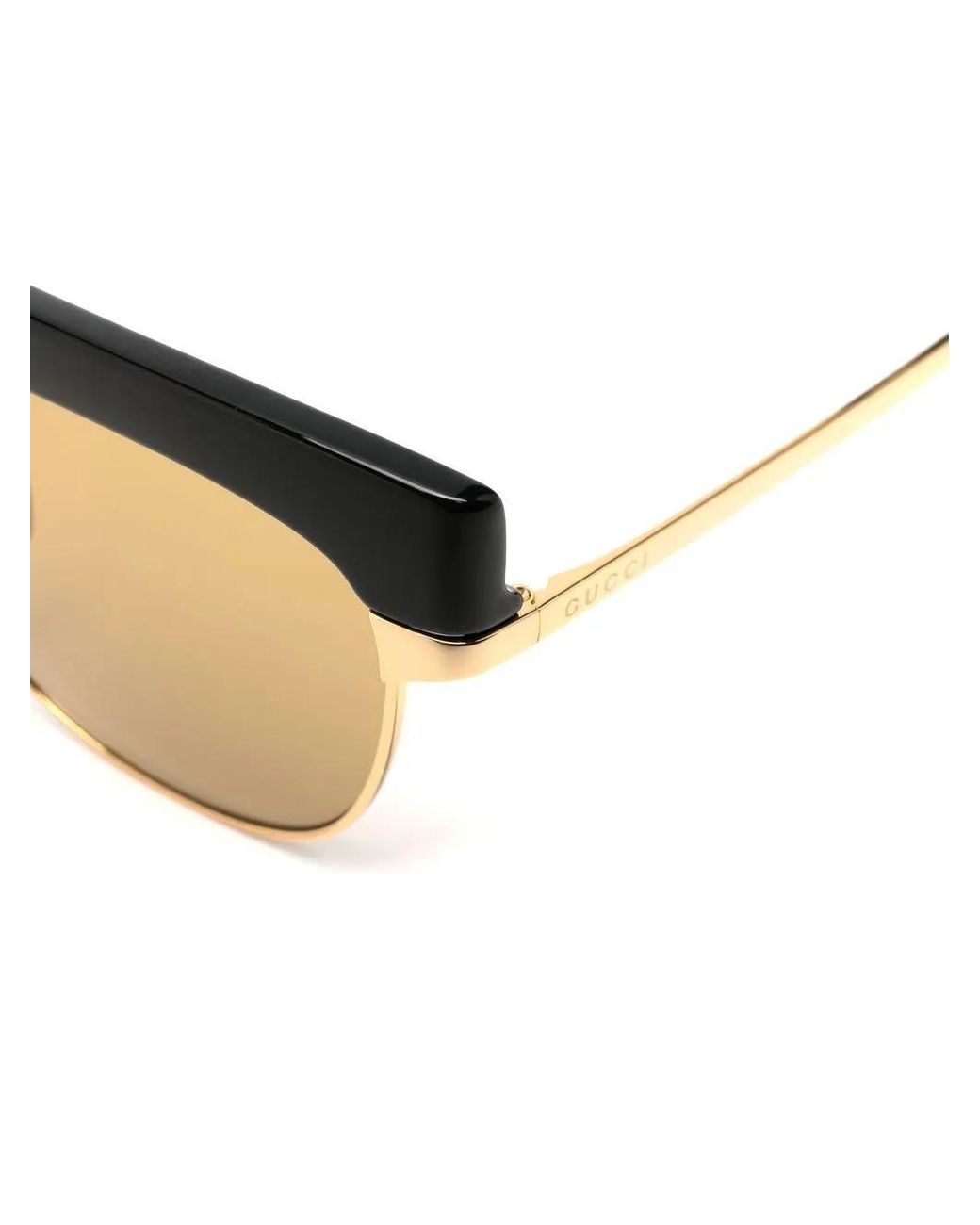 Gucci Natural Interchangeable-Rim Round Sunglasses for men