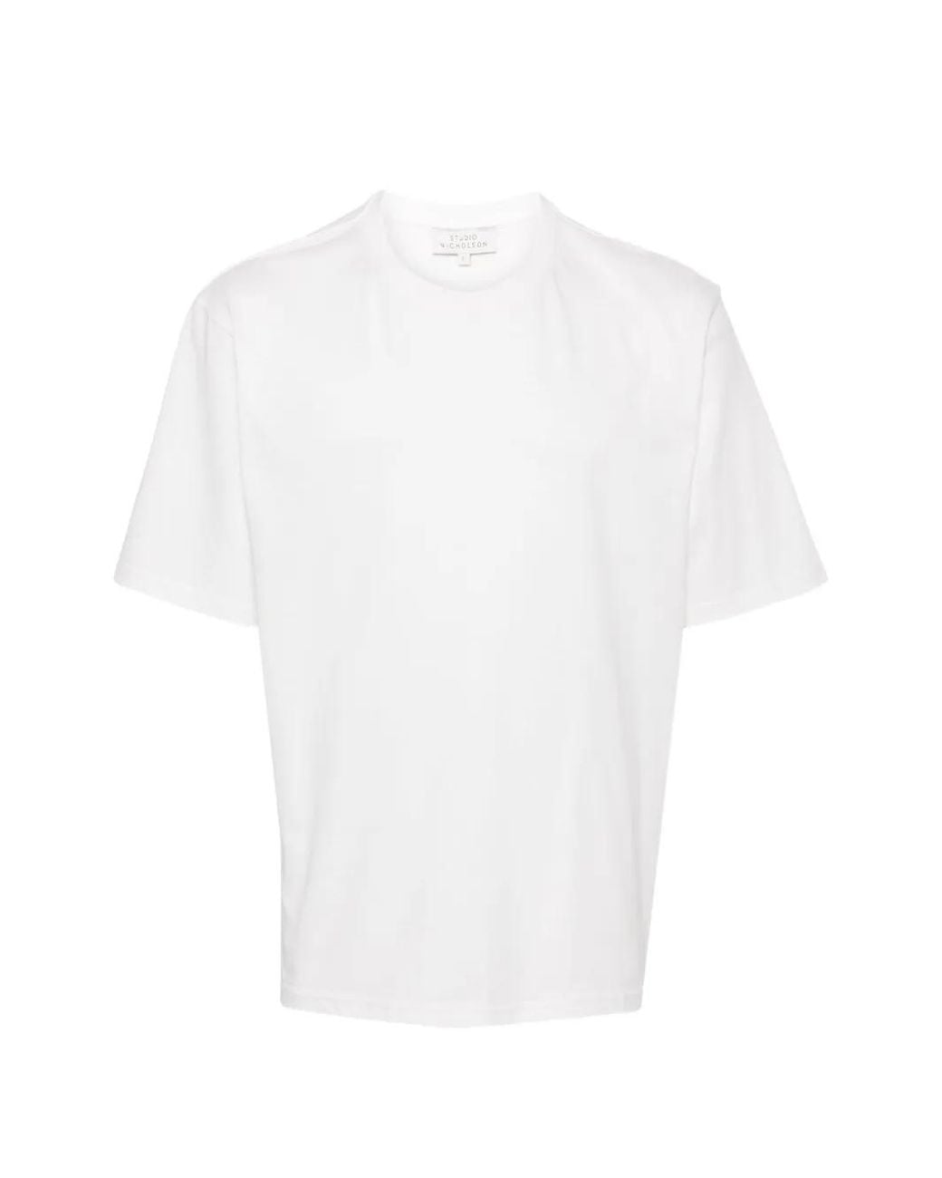 Studio Nicholson White Bric Short-Sleeve T-Shirt for men