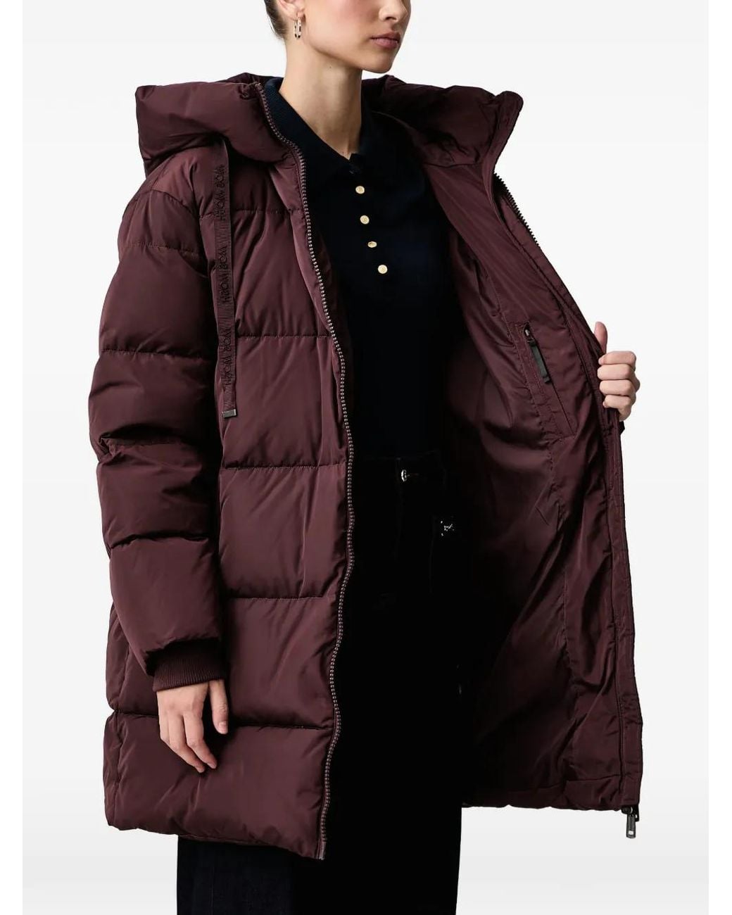Mos Mosh Red Hooded Padded Coat