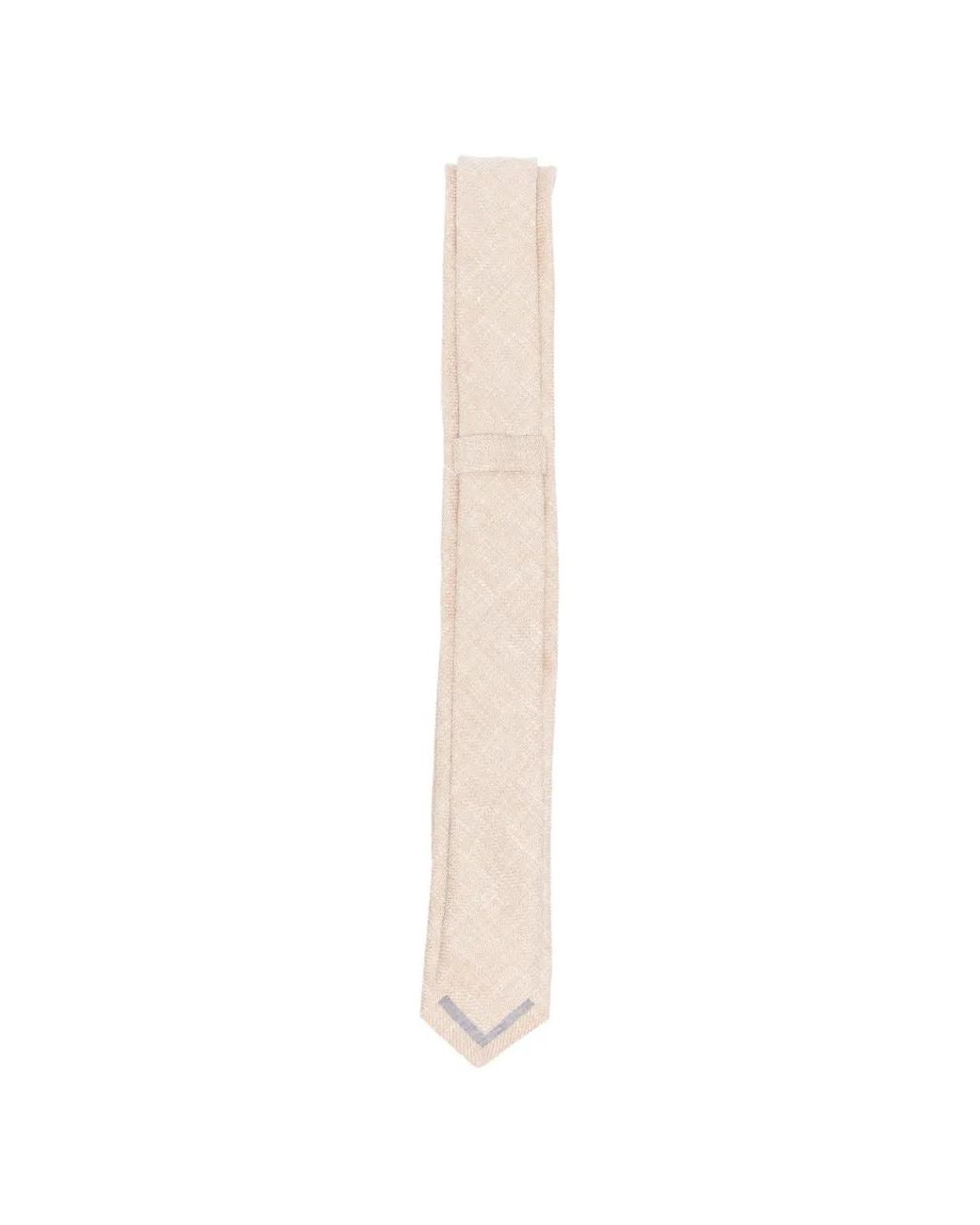 Eleventy White Texture Tie for men