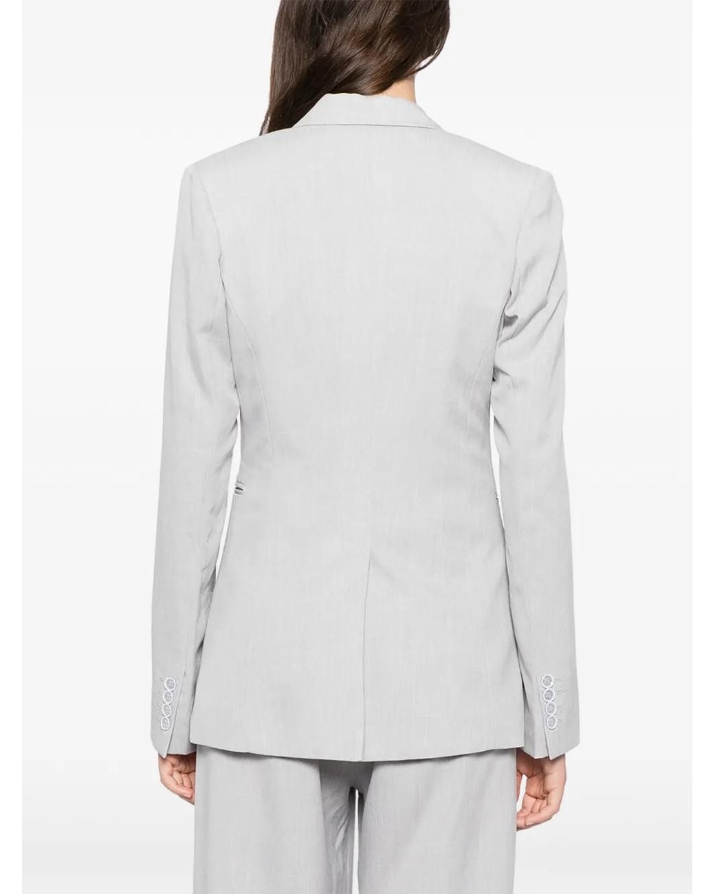 BLAKLACE White Single-Breasted Blazer