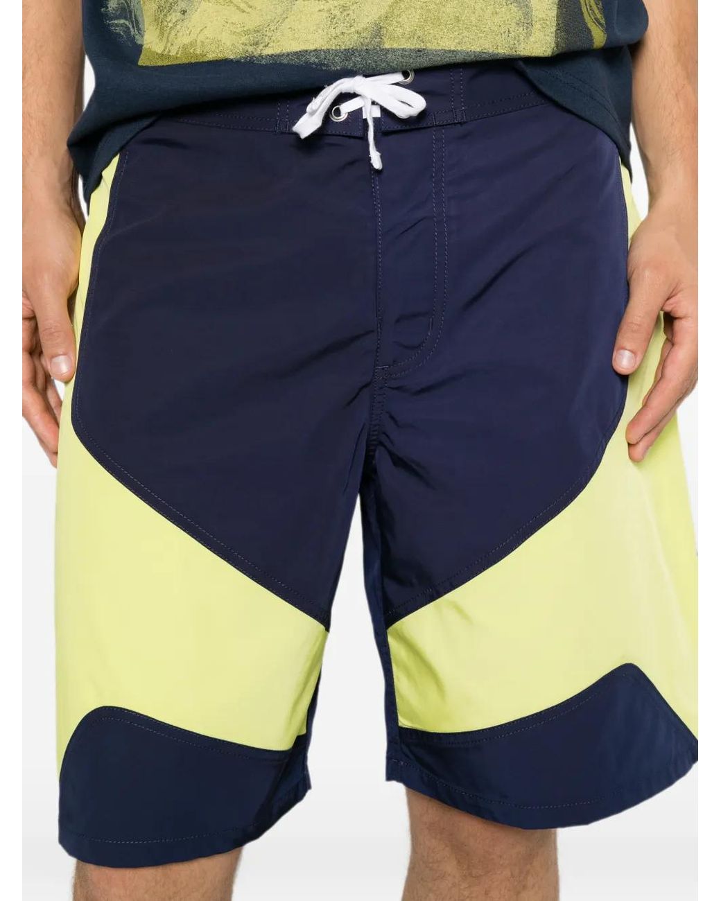 Stussy Blue Short Octane Board À Lien De Resserrage