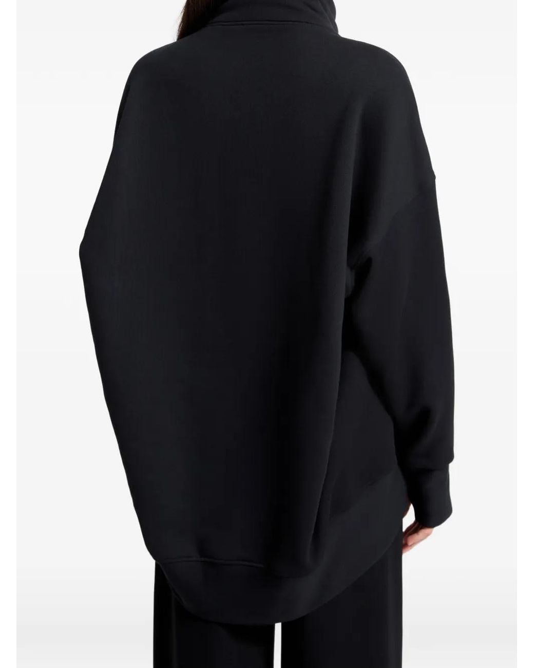 MARCELLA Black Boerum Asymmetric Sweatshirt