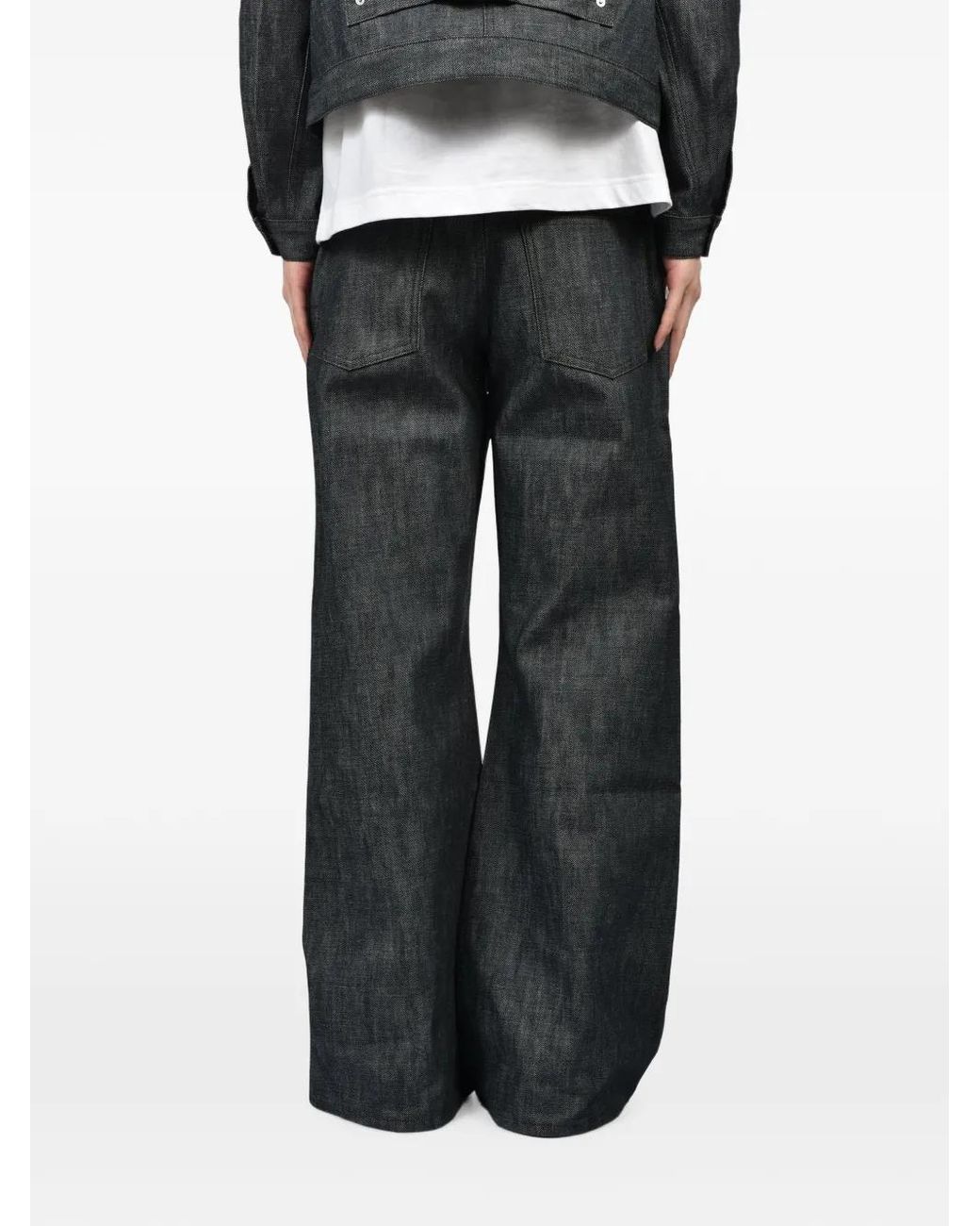 Rivet & Hide Black Type-684 Flare-Silhouette Jeans for men