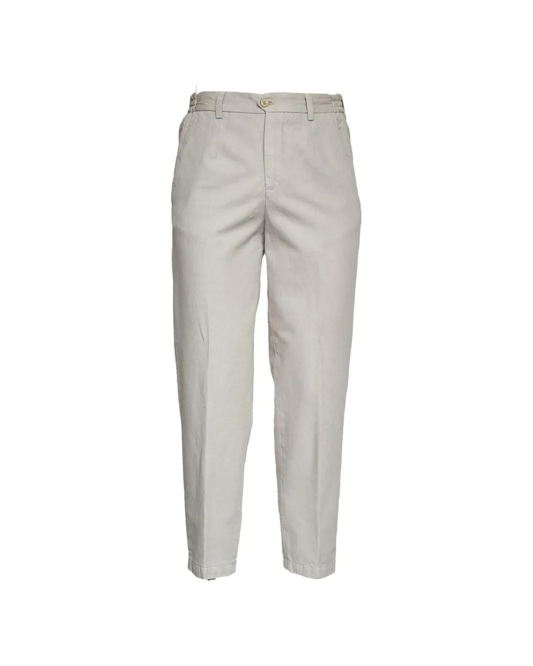 Briglia 1949 Gray Portofino Drawstring Trousers for men