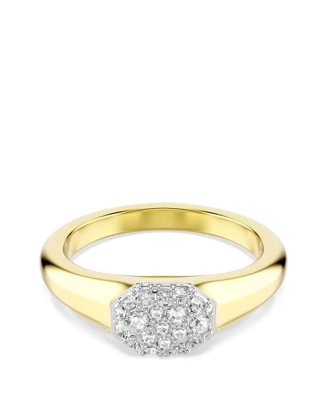 Swarovski Dextera Octagon Embellished Ring in Metallic | Lyst