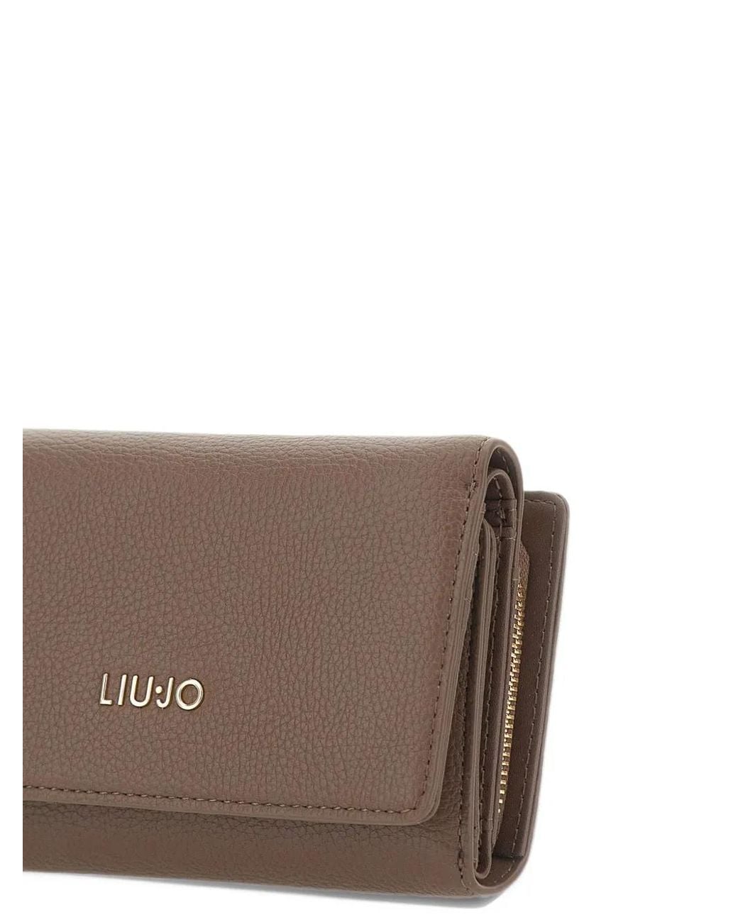 Liu Jo Brown Large Wallet With Zip