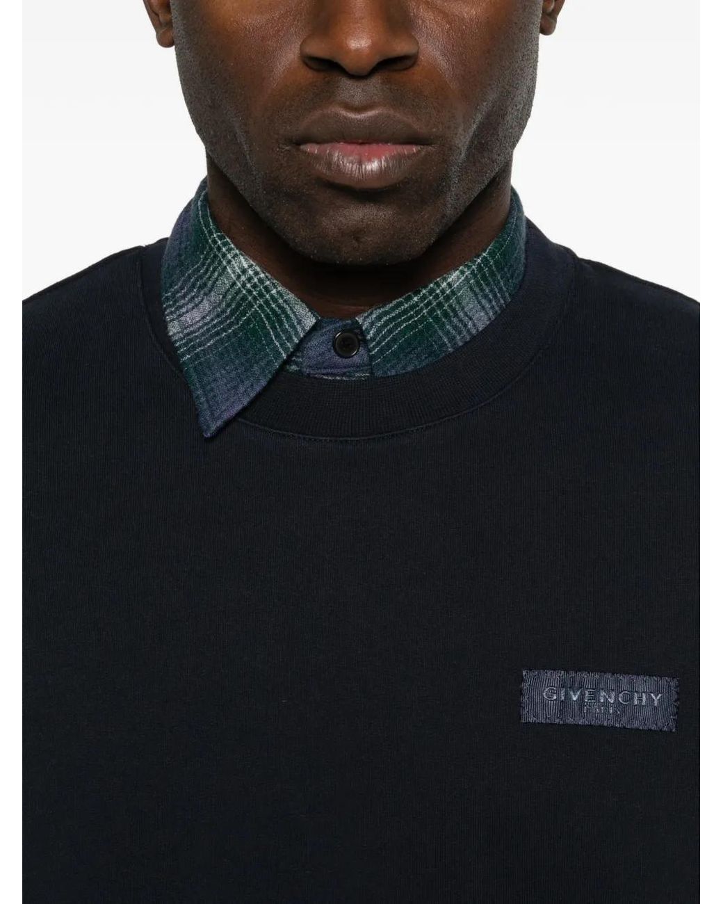 Givenchy Black Logo-Patch Sweatshirt for men