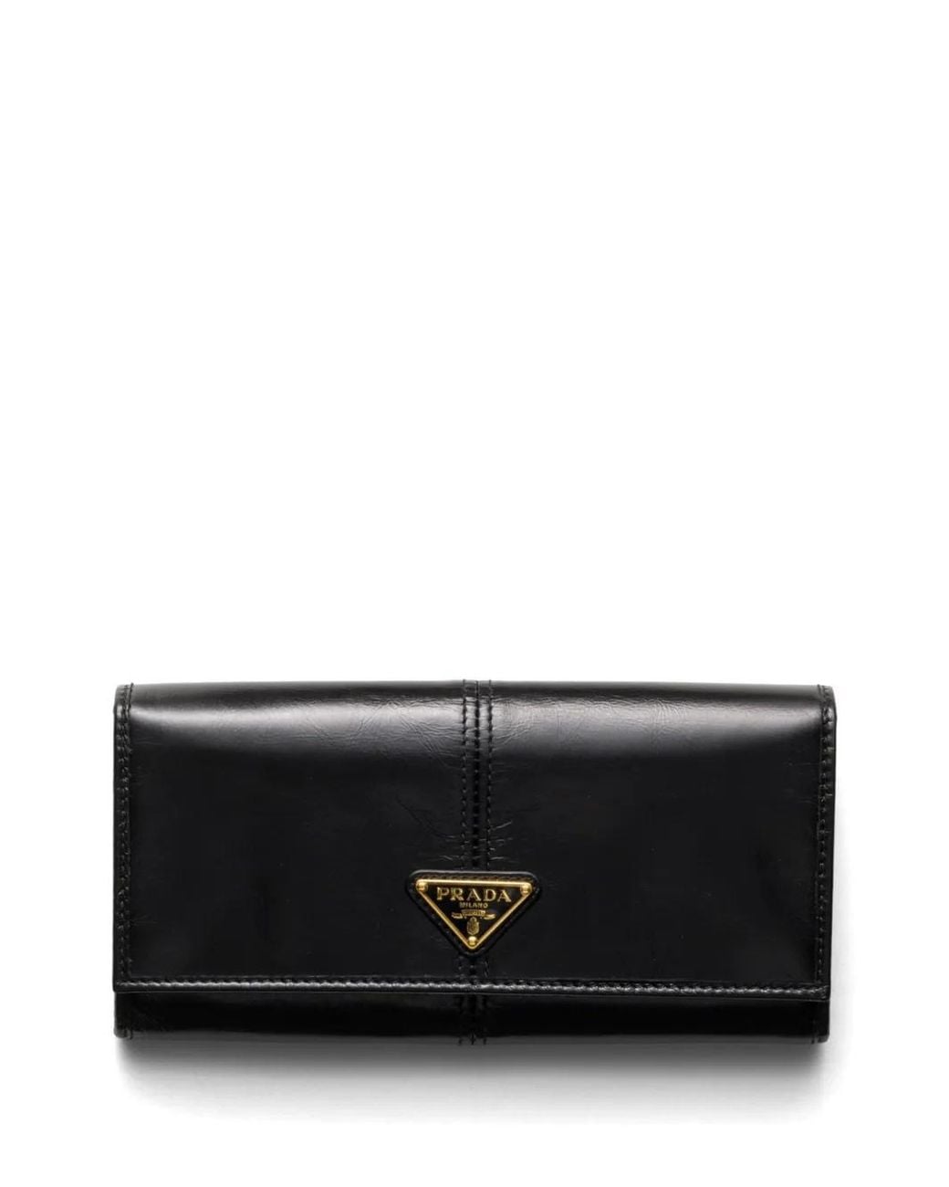 Prada Black Large Leather Wallet