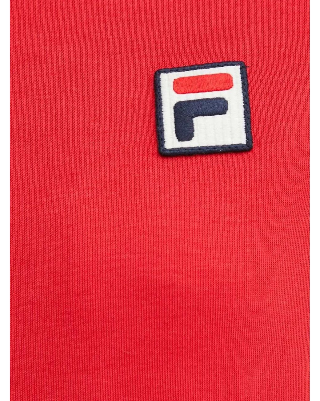Fila Red Colourblock Zip Sweatshirt
