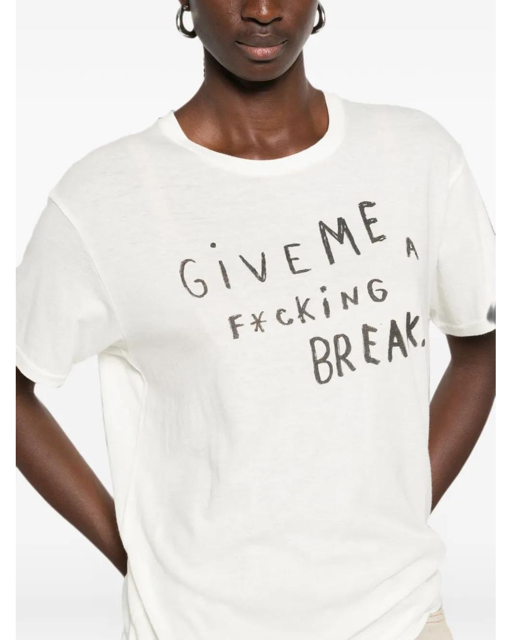 R13 White Give Me A Break Boy T-Shirt