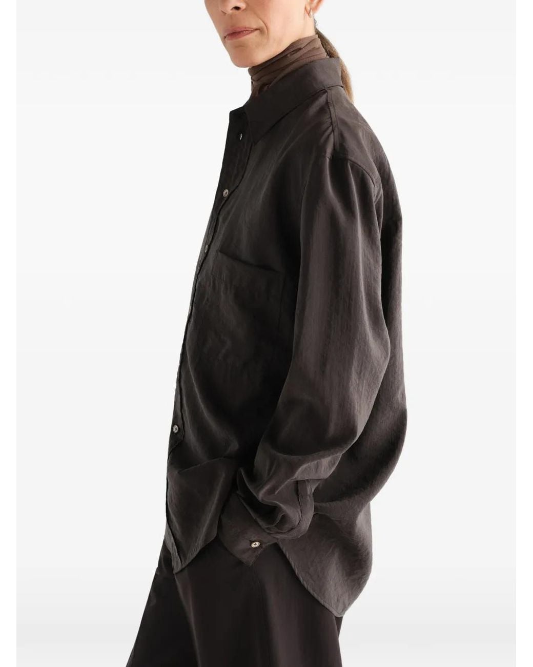 Lemaire Brown Straight Shirt