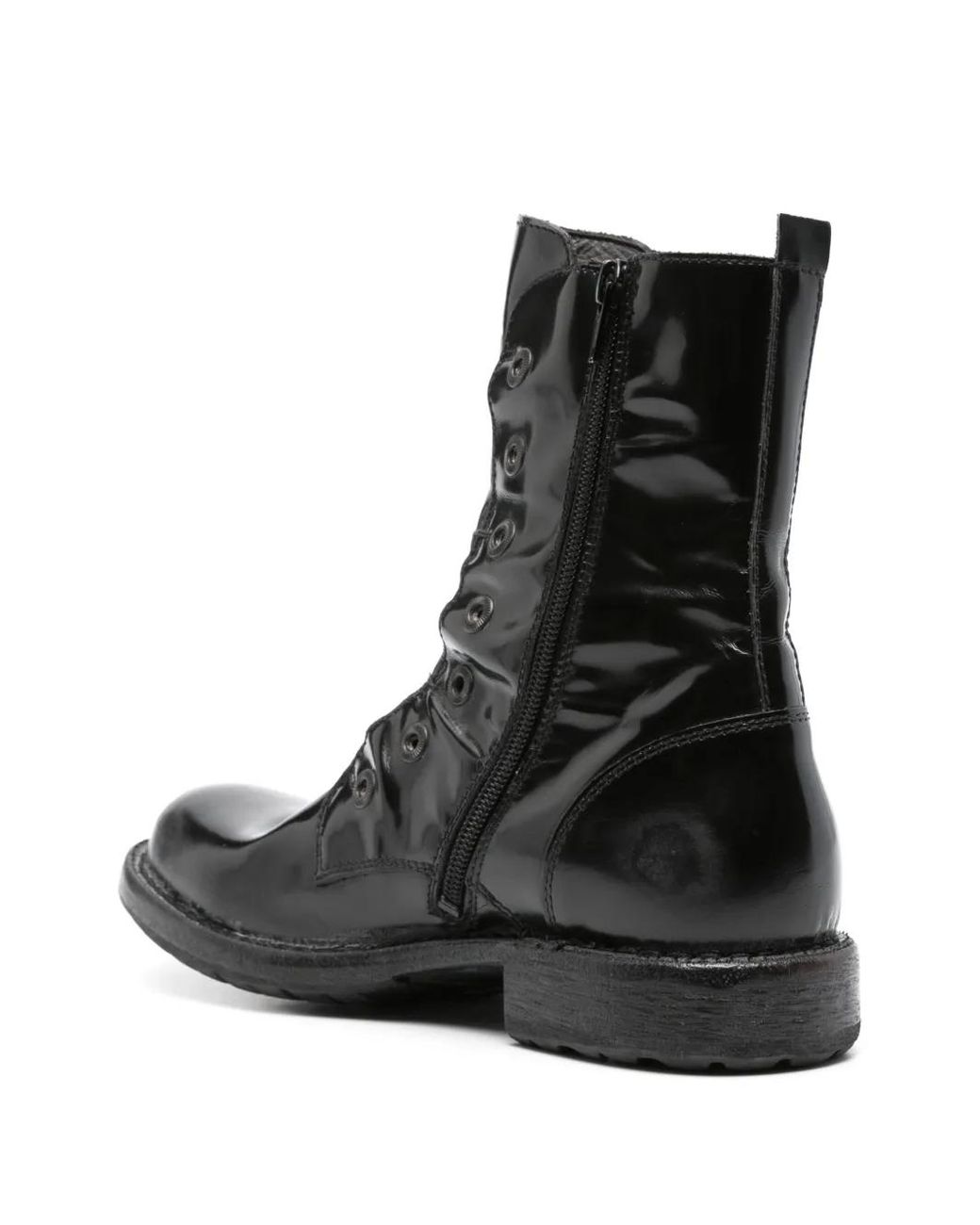 Moma Black Distressed Boots