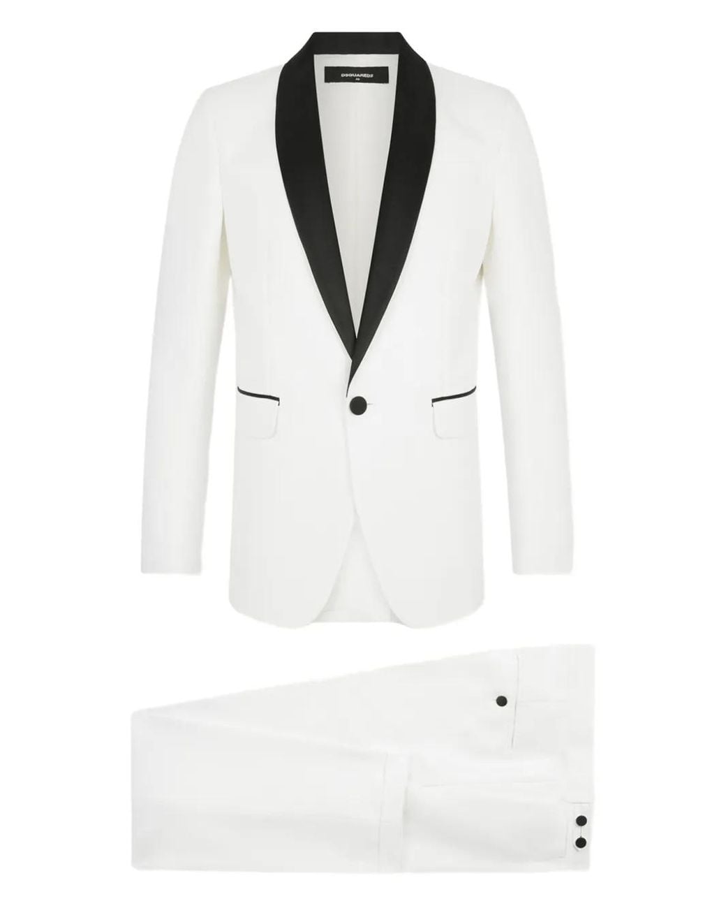 DSquared² White London Tux Suit for men