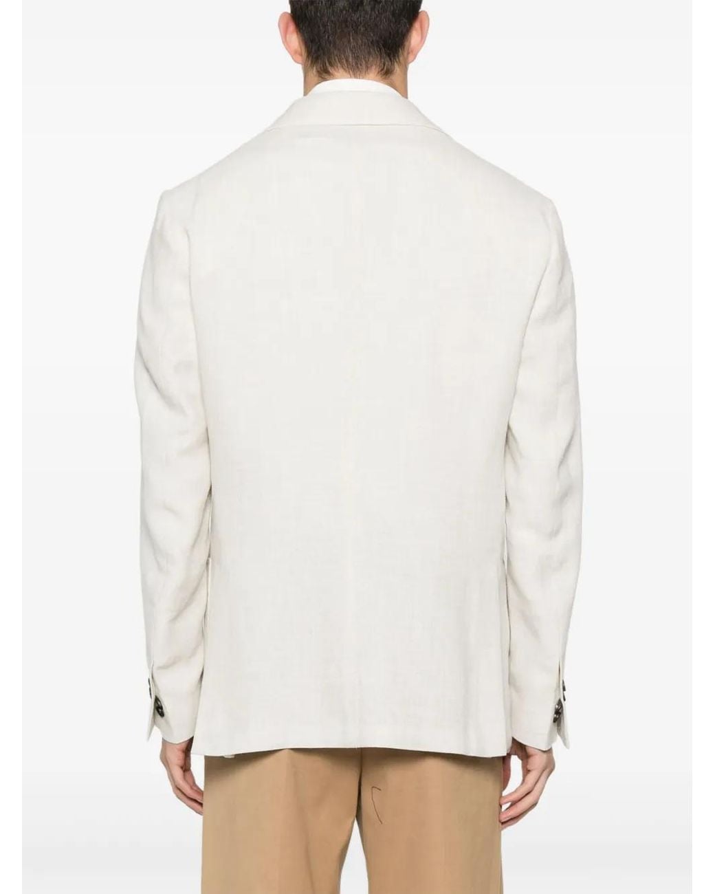 Corneliani Natural Single-Breasted Layered Blazer for men