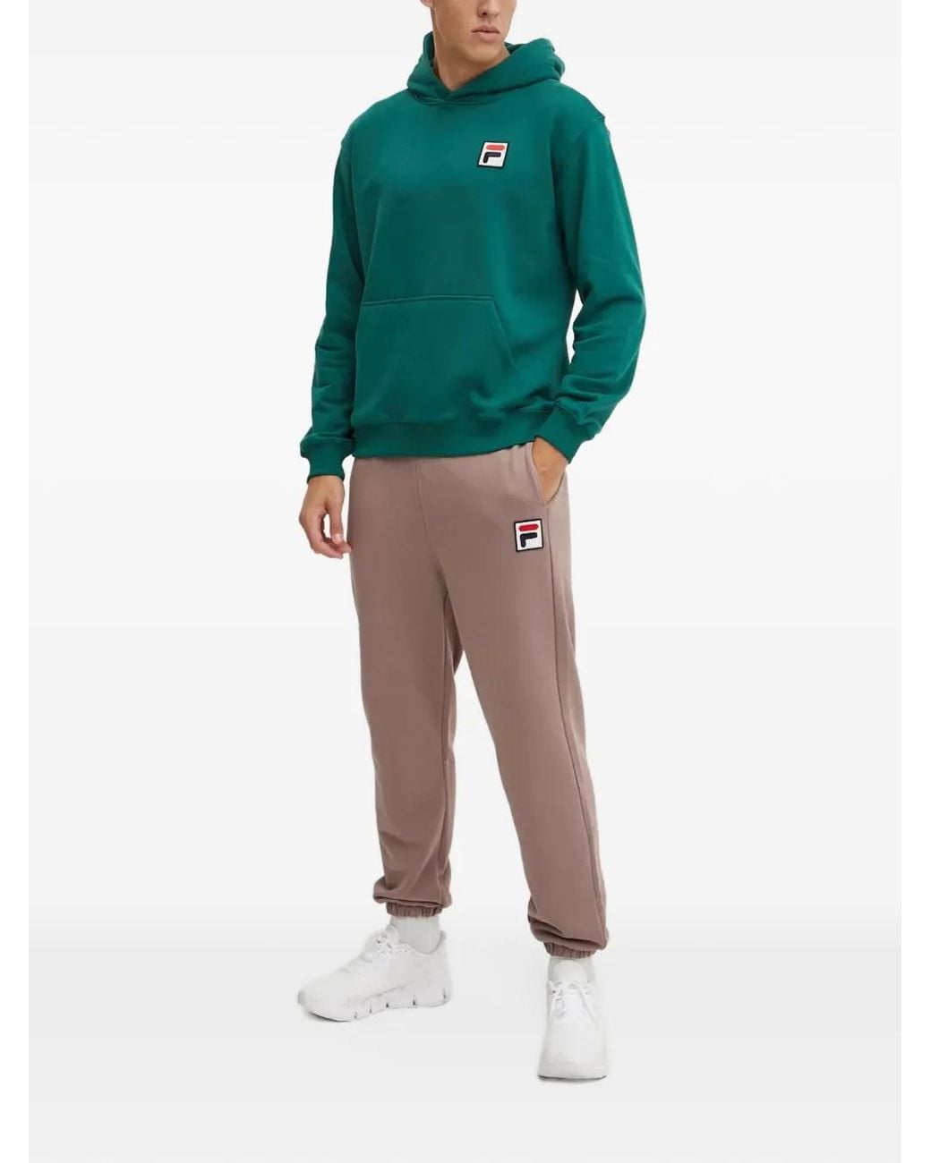 Fila Natural Baydon Logo-Patch Track Pants for men