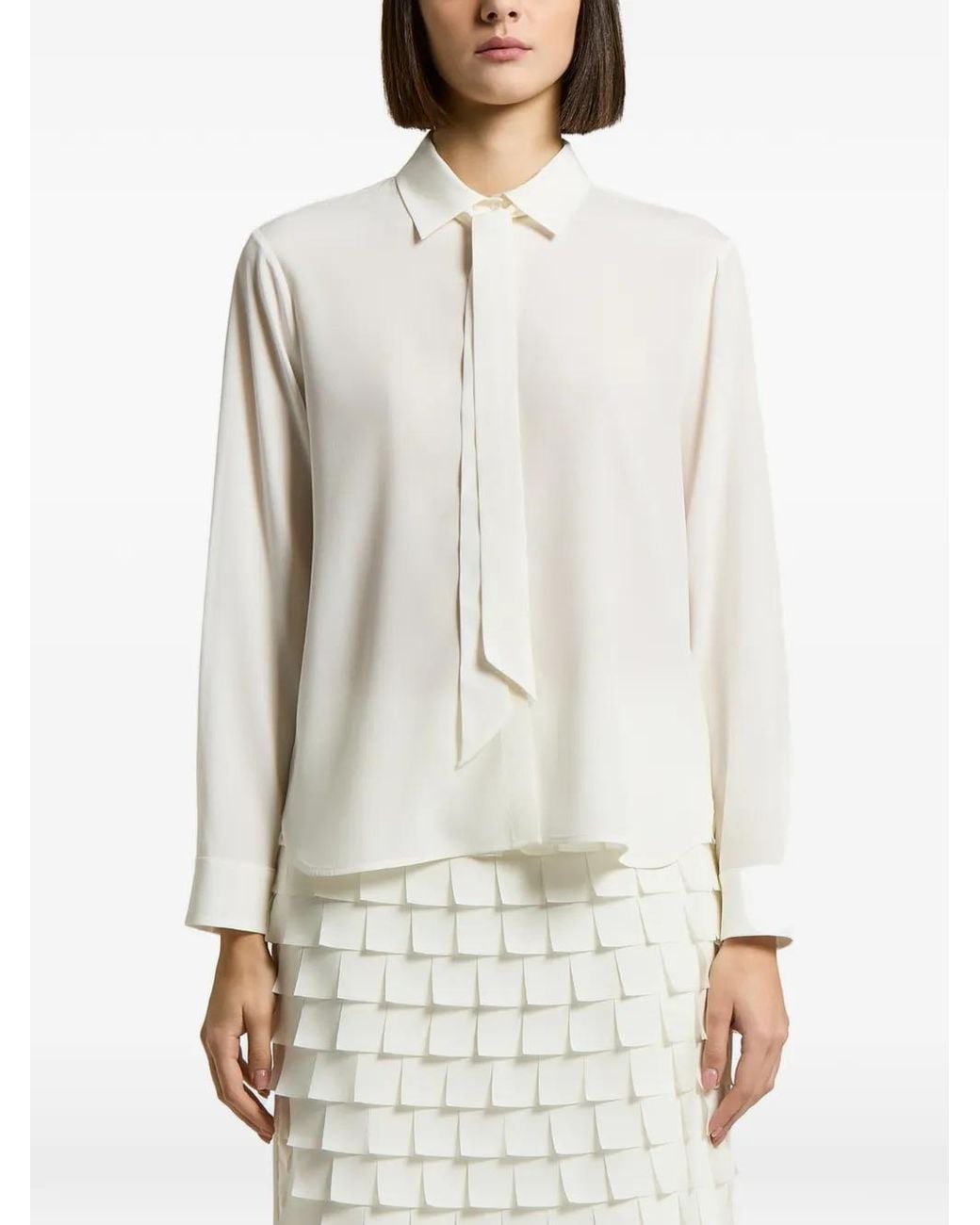 Peserico White Long-Sleeved Shirt