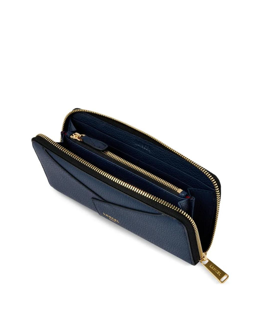 Lancel Blue Enveloppe Zip-Around Wallet