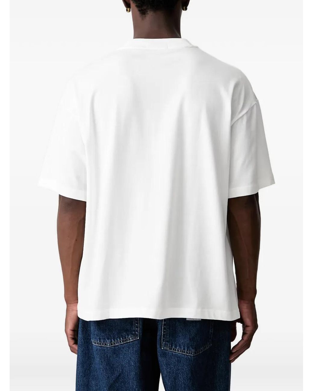 Fred Perry White Oversized T-Shirt for men